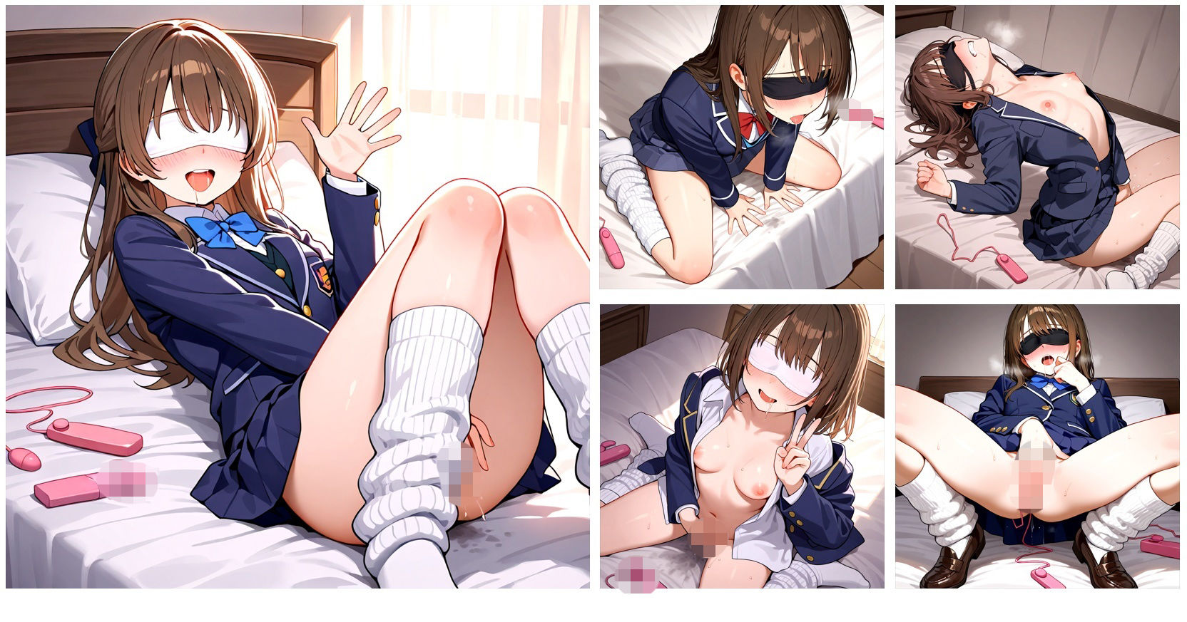 【在庫整理品】女の子が目隠しバイブで気持ちよくなってるだけのCG集 - サンプル画像 2