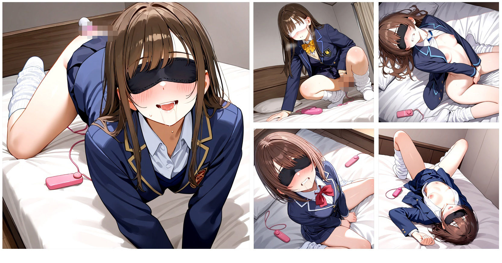 【在庫整理品】女の子が目隠しバイブで気持ちよくなってるだけのCG集 - サンプル画像 3