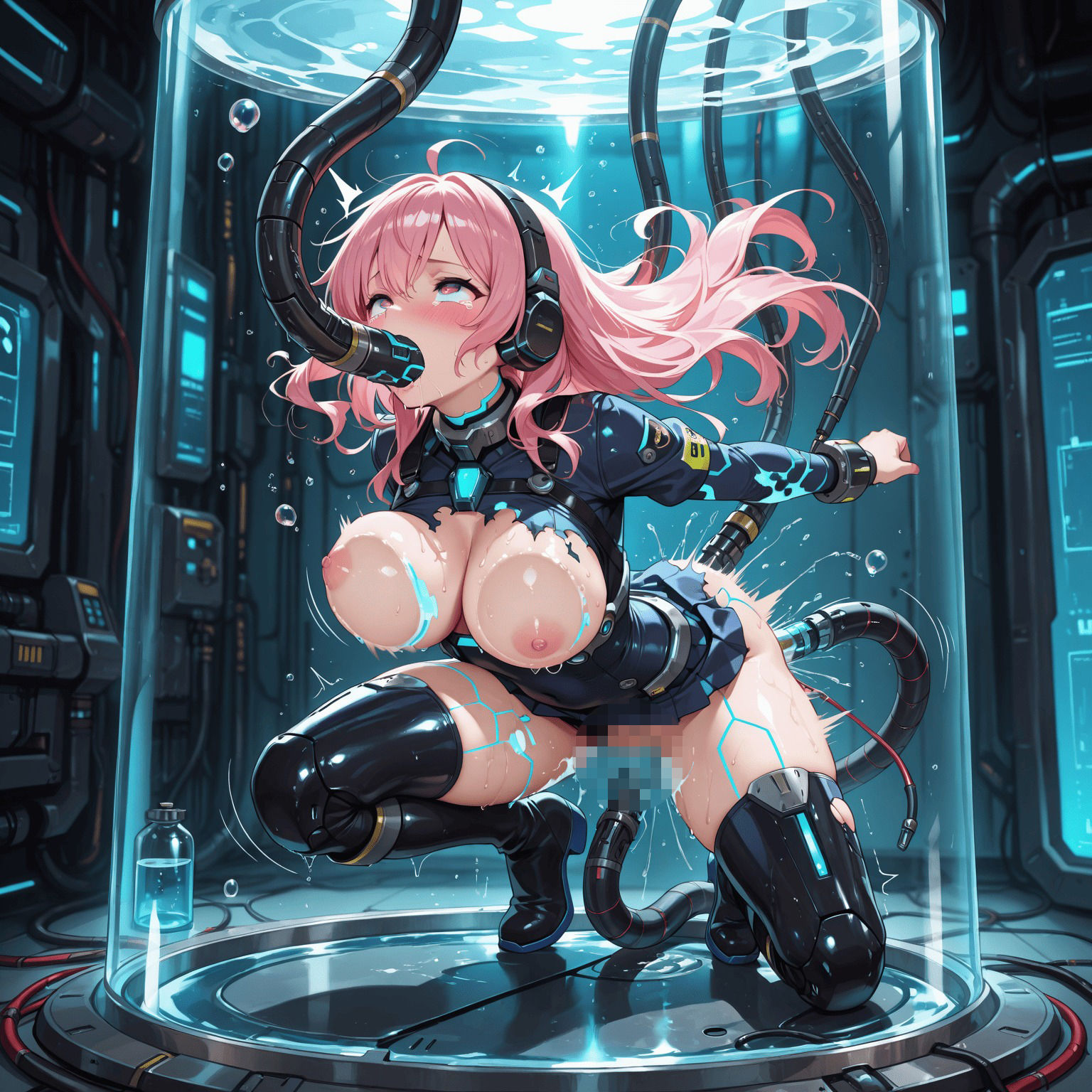 いろんな女の子 機械姦 SF - サンプル画像 6