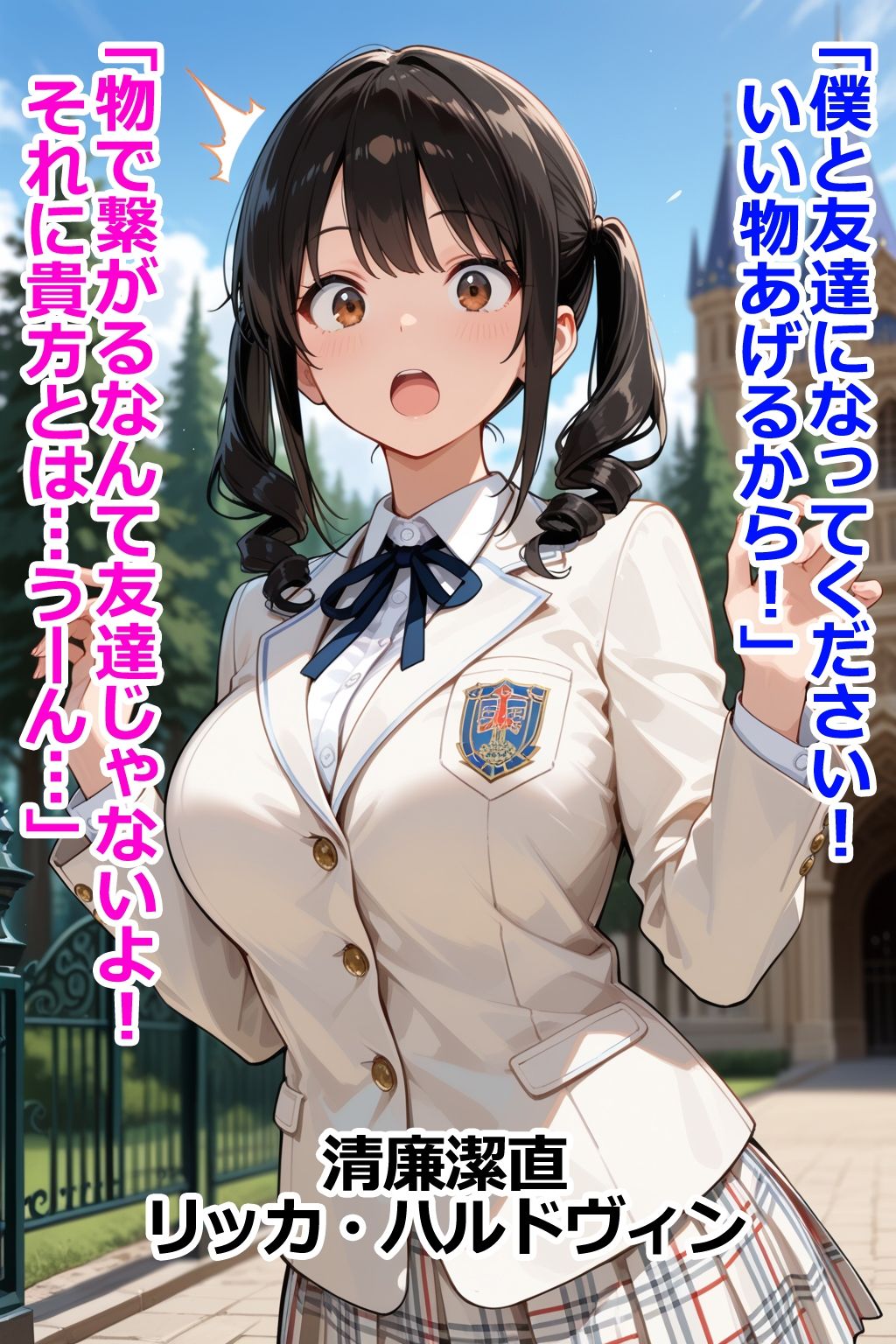 巨乳お嬢様はその男と会話してはいけない2 即堕ち2コマ - サンプル画像 6