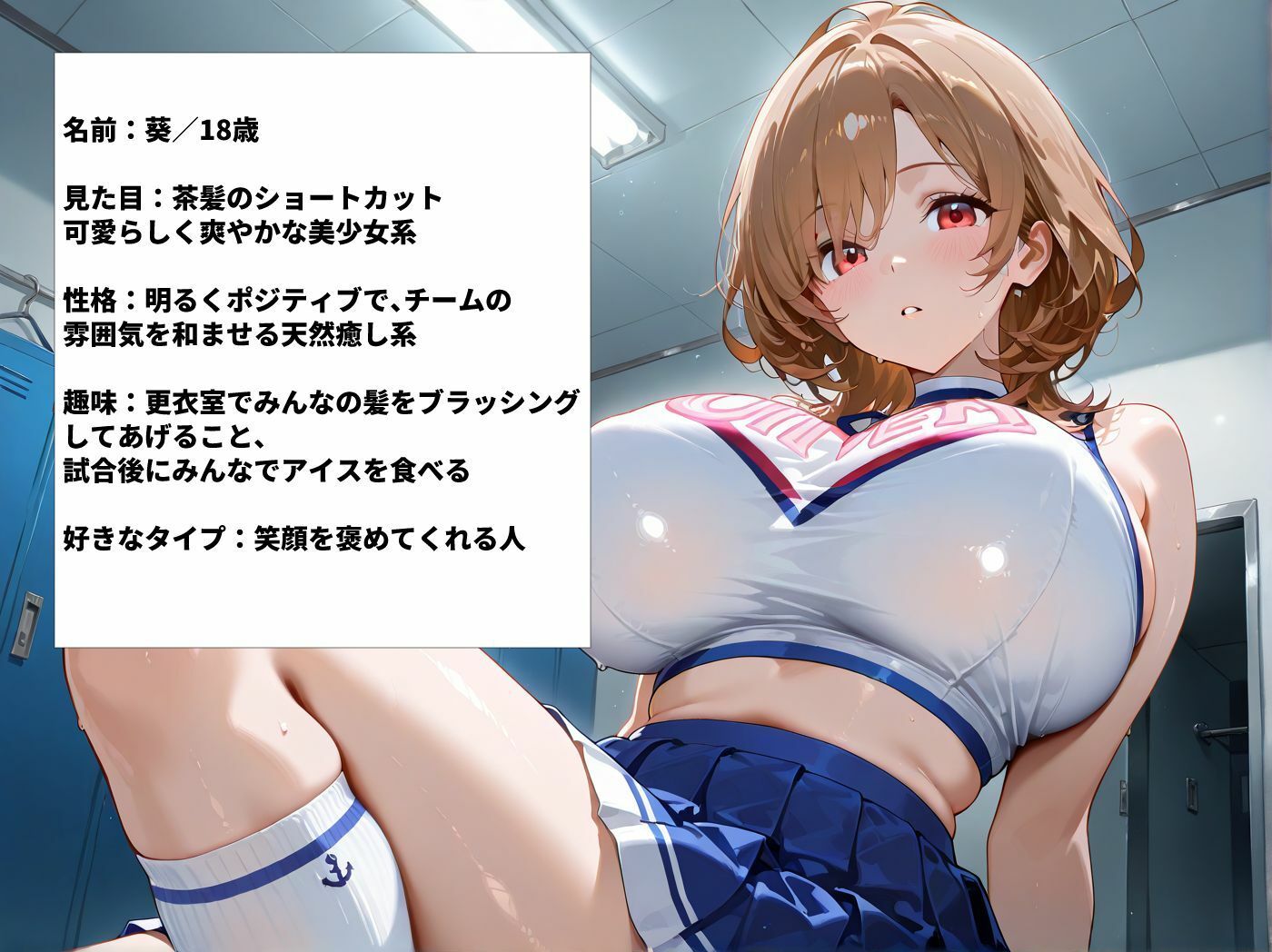 巨乳チアガール部員3人とあまあまなラブラブセックス - サンプル画像 4