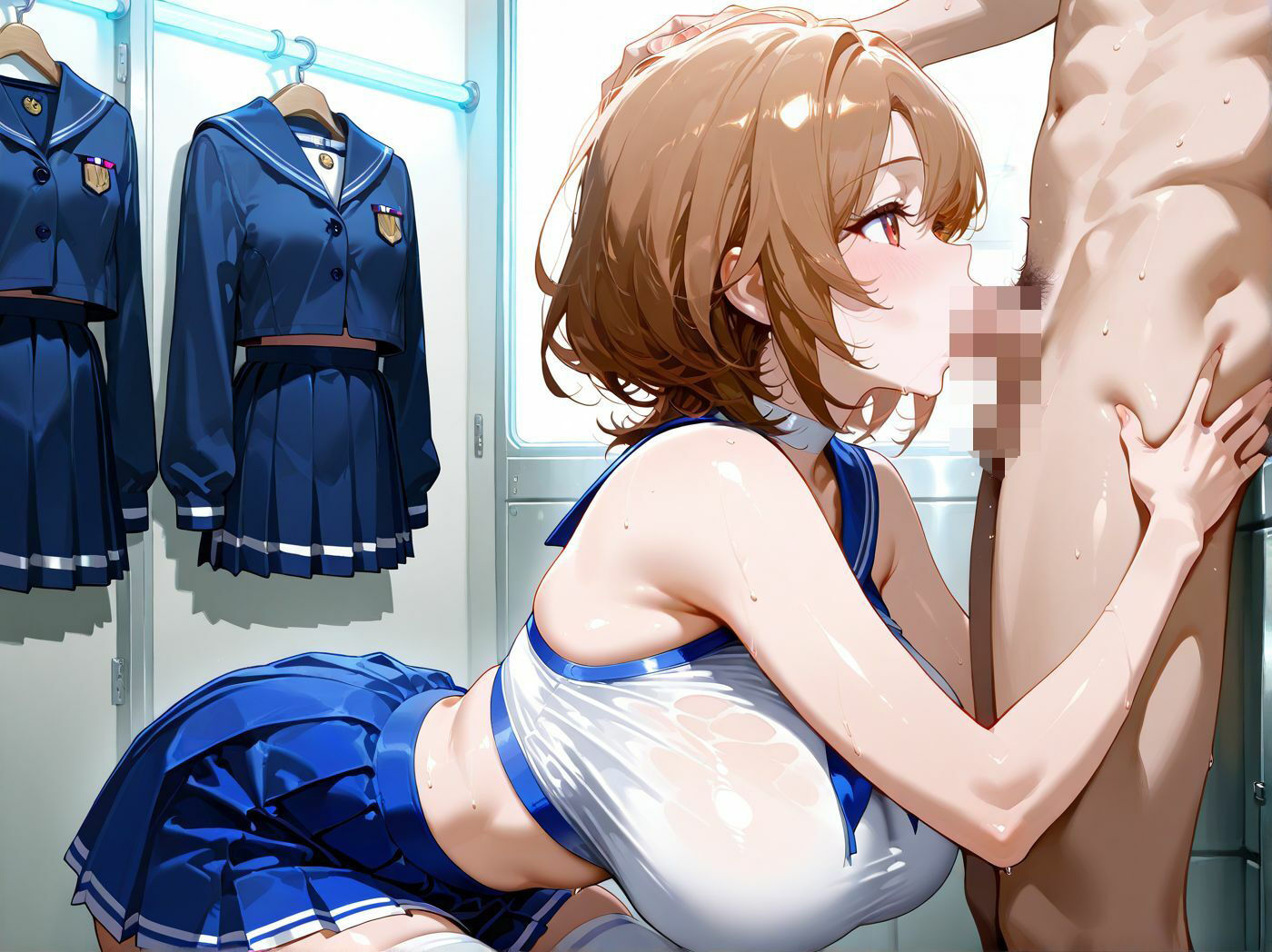 巨乳チアガール部員3人とあまあまなラブラブセックス - サンプル画像 5