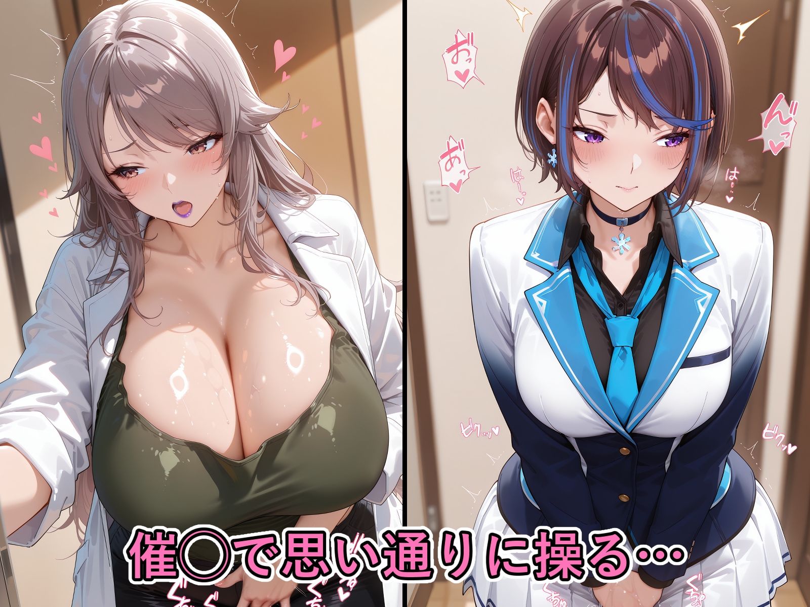 催◯アプリで完全支配 チート女子達をぬるぬる孕ませックス 2 - サンプル画像 2