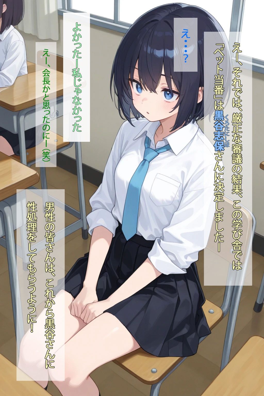 あのこは性処理専属ペット当番  〜黒髪ジト目っこ編〜 - サンプル画像 2