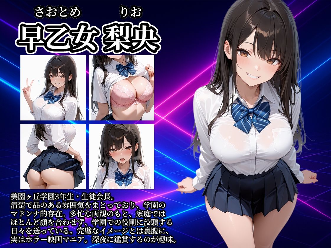 女子校生性指導コレクション-早乙女梨央 野外奉仕編- 学園の影に潜む禁断の性指導 - サンプル画像 2