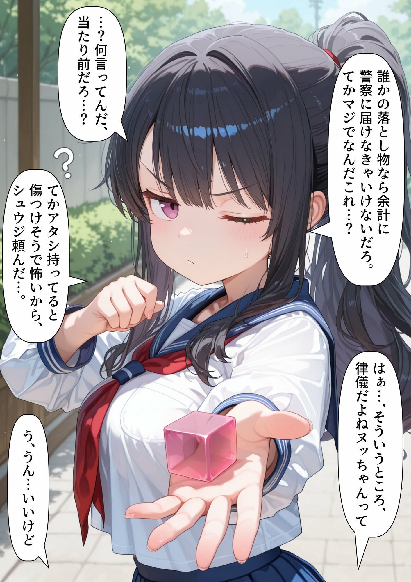 TS2作品セット7（【寄生】生意気な後輩の中に触手が入っていった話・【入れ替わり】両片思いの幼なじみと不思議なピンクのキューブ） - サンプル画像 6