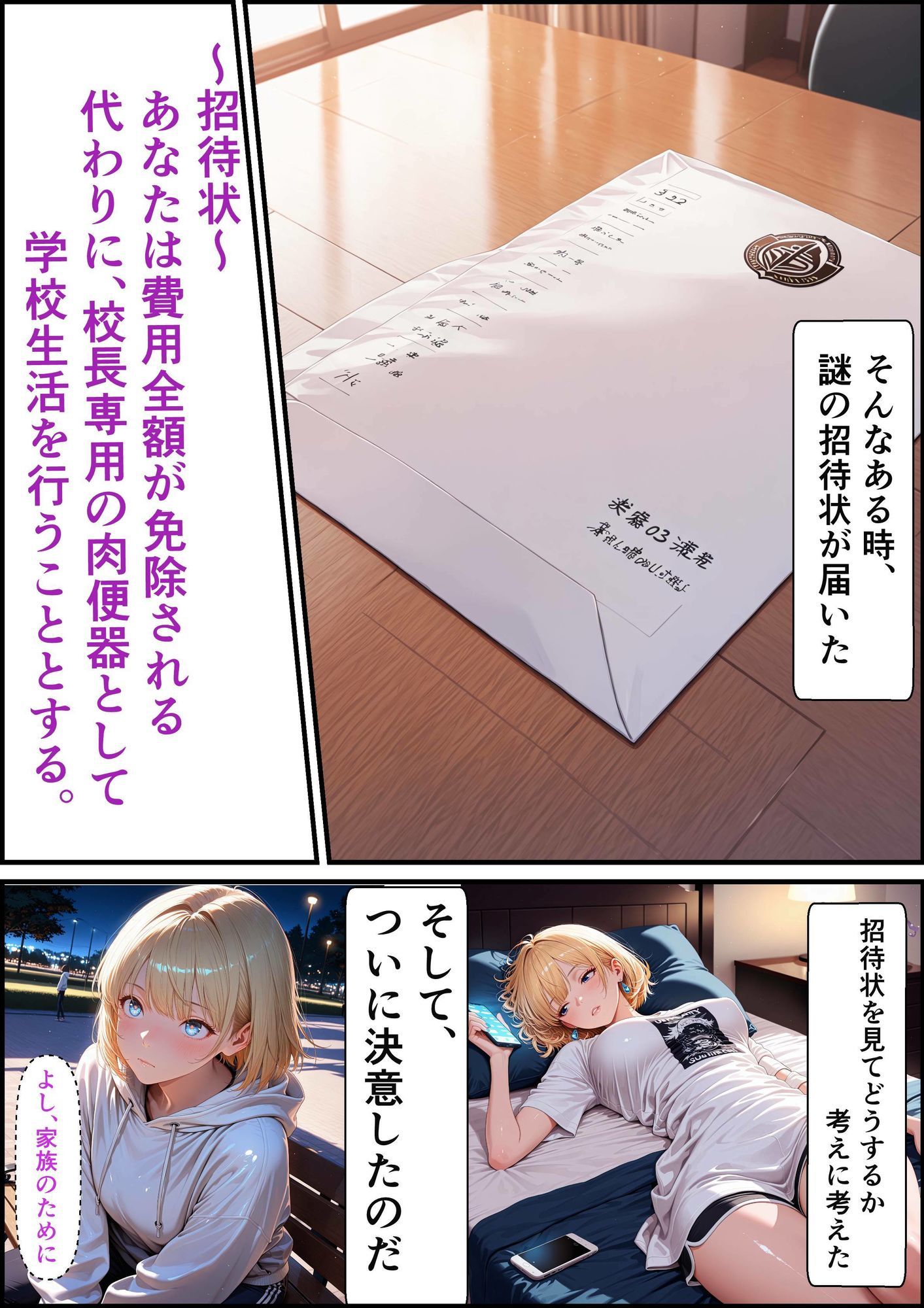 白ギャル女子校生  キモおじ専用肉便器学園  〜入学偏〜 - サンプル画像 5