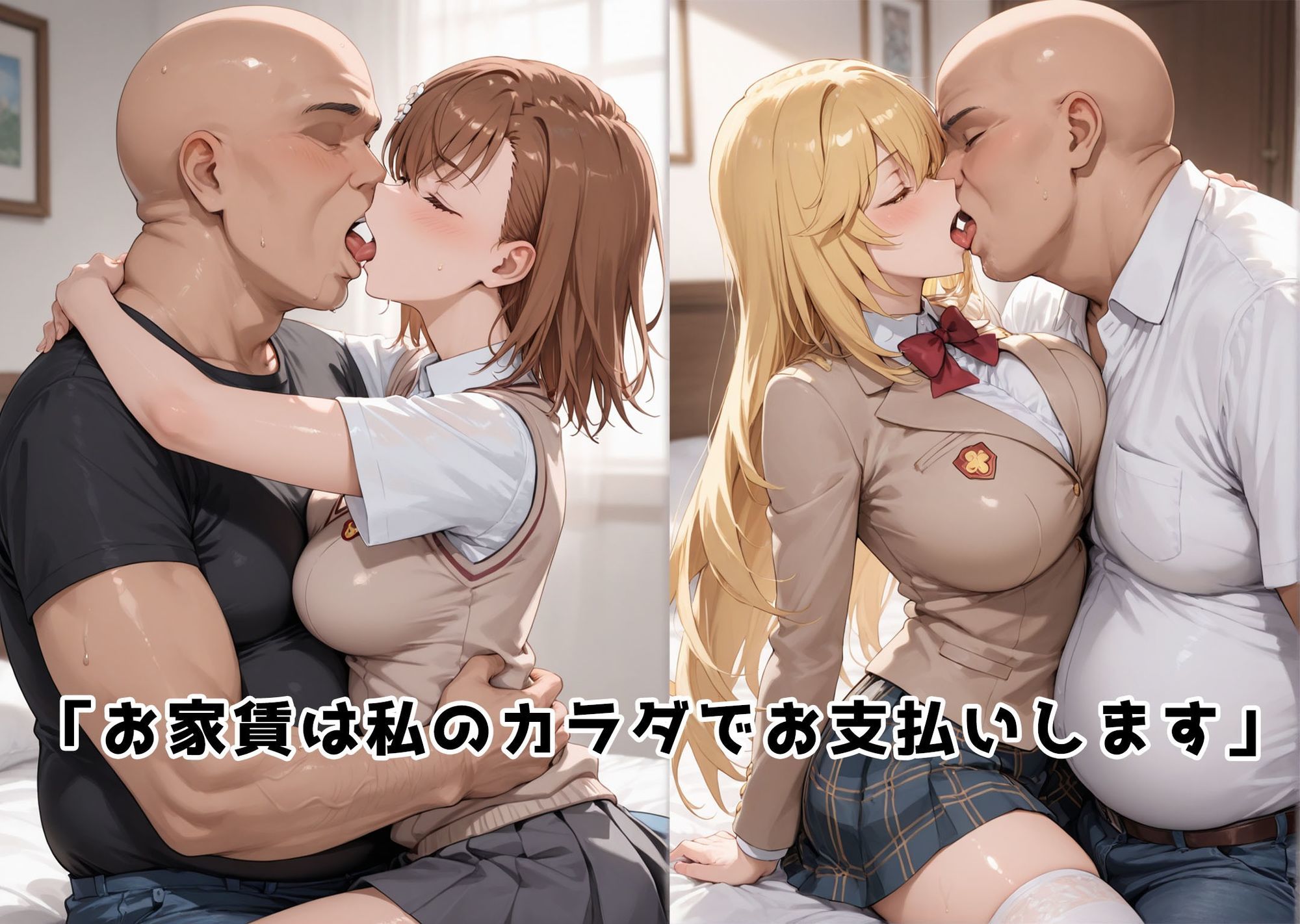 チン体奉仕契約〜大家への家賃は私達のカラダ〜御〇美琴・食〇操祈 - サンプル画像 3