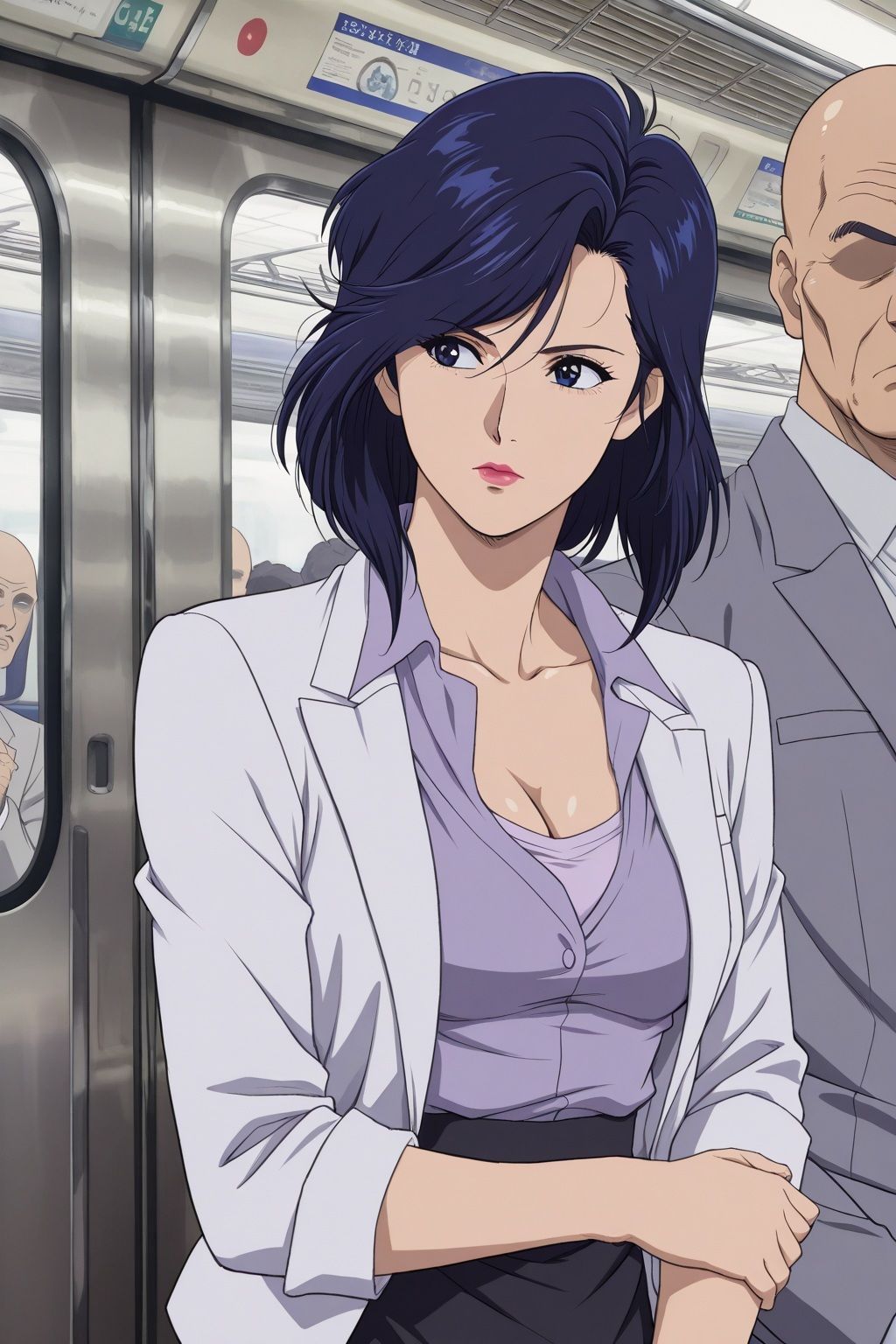 痴〇電車に堕ちた敏腕刑事 冴子 - サンプル画像 1