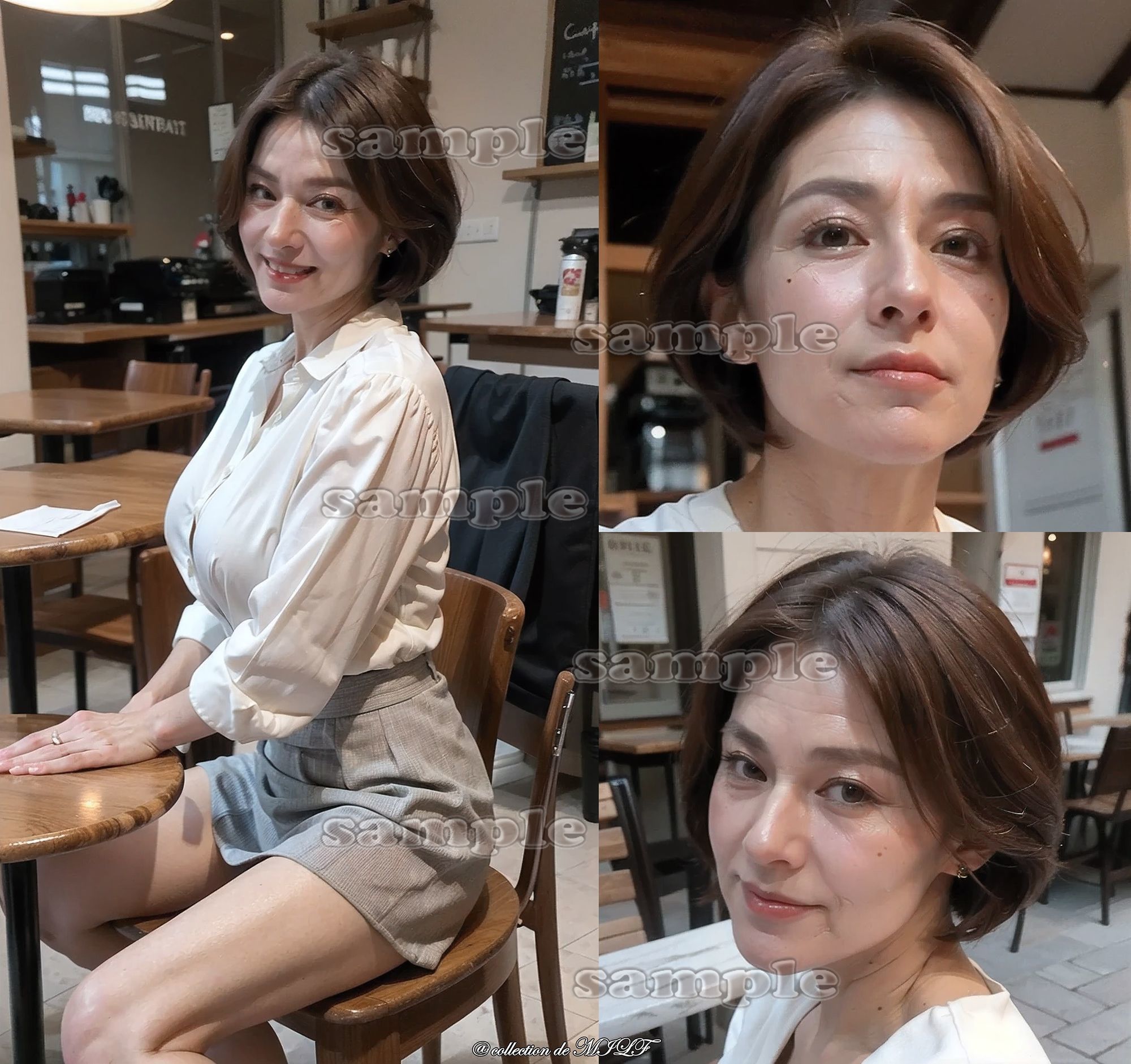 【AIグラビア】熟女の顔 - サンプル画像 2