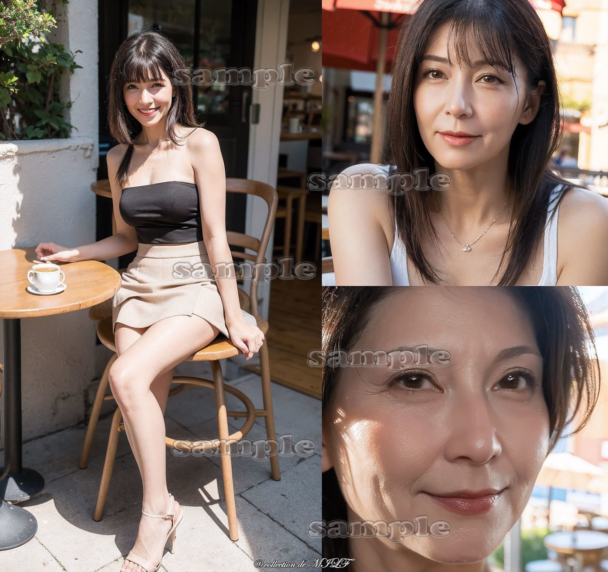 【AIグラビア】熟女の顔 - サンプル画像 3