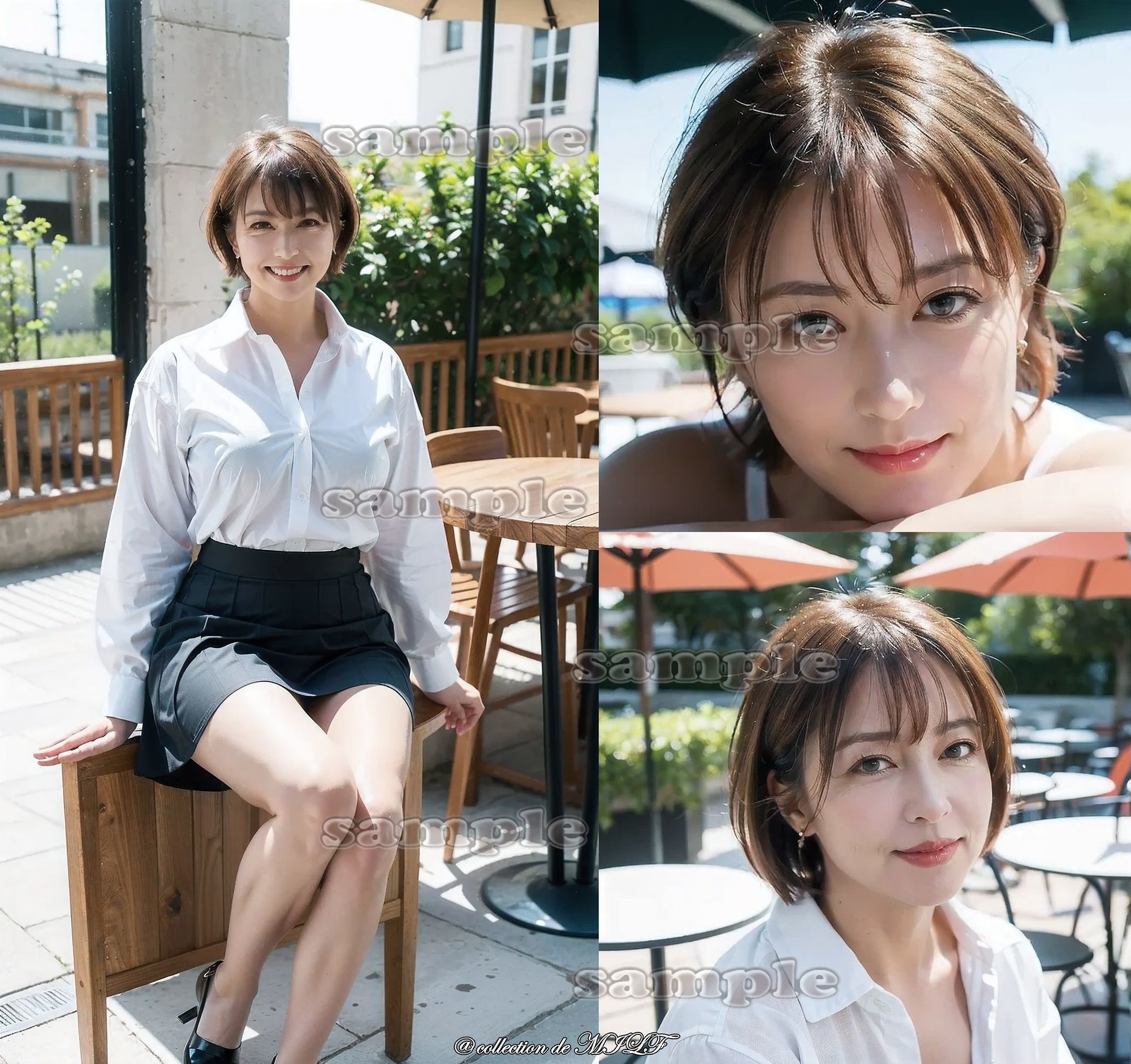 【AIグラビア】熟女の顔 - サンプル画像 4