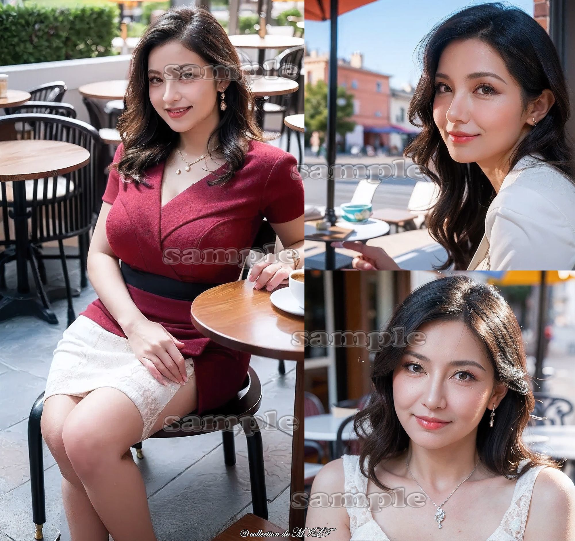 【AIグラビア】熟女の顔 - サンプル画像 7