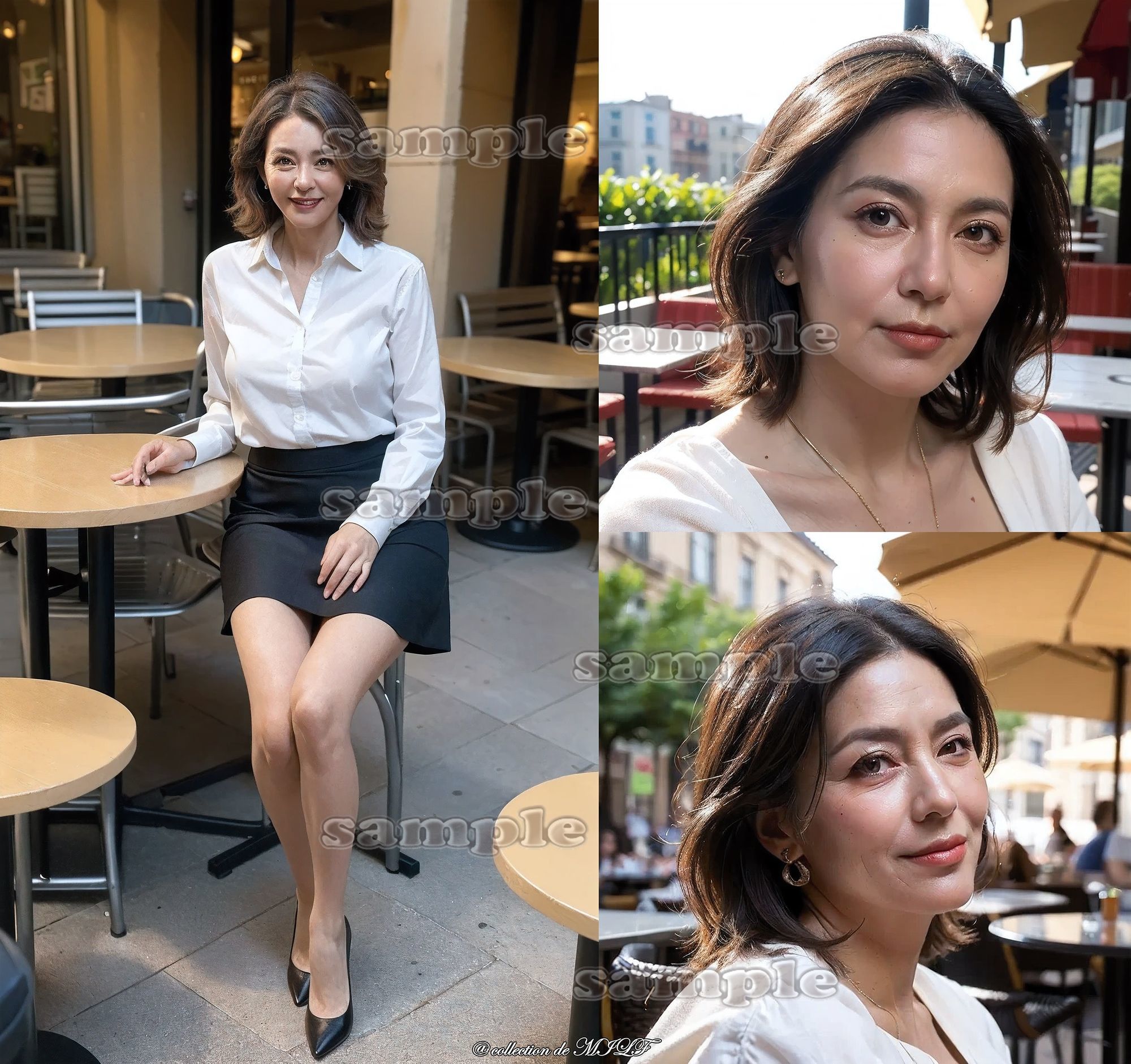 【AIグラビア】熟女の顔 - サンプル画像 8