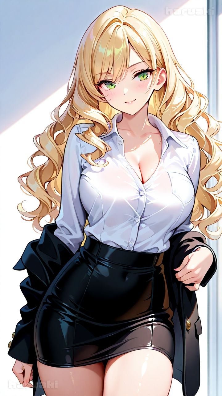 【ルナ・ヴェール写真集】Vol.1オフィスの秘密の密会 - サンプル画像 1