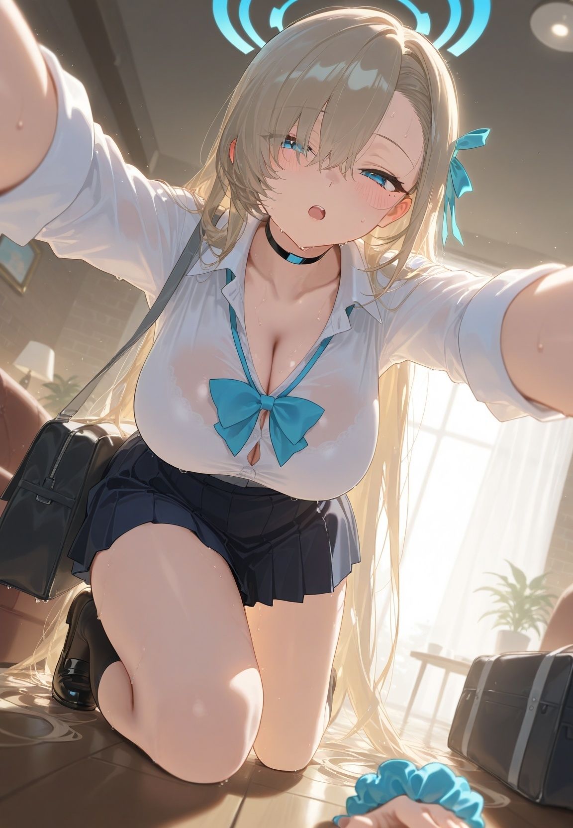 声かけられてお茶しただけなのに・・・簡単にお持ち帰りされて種付け調教されちゃう件www ブ〇ーアーカイブ 1 - サンプル画像 2