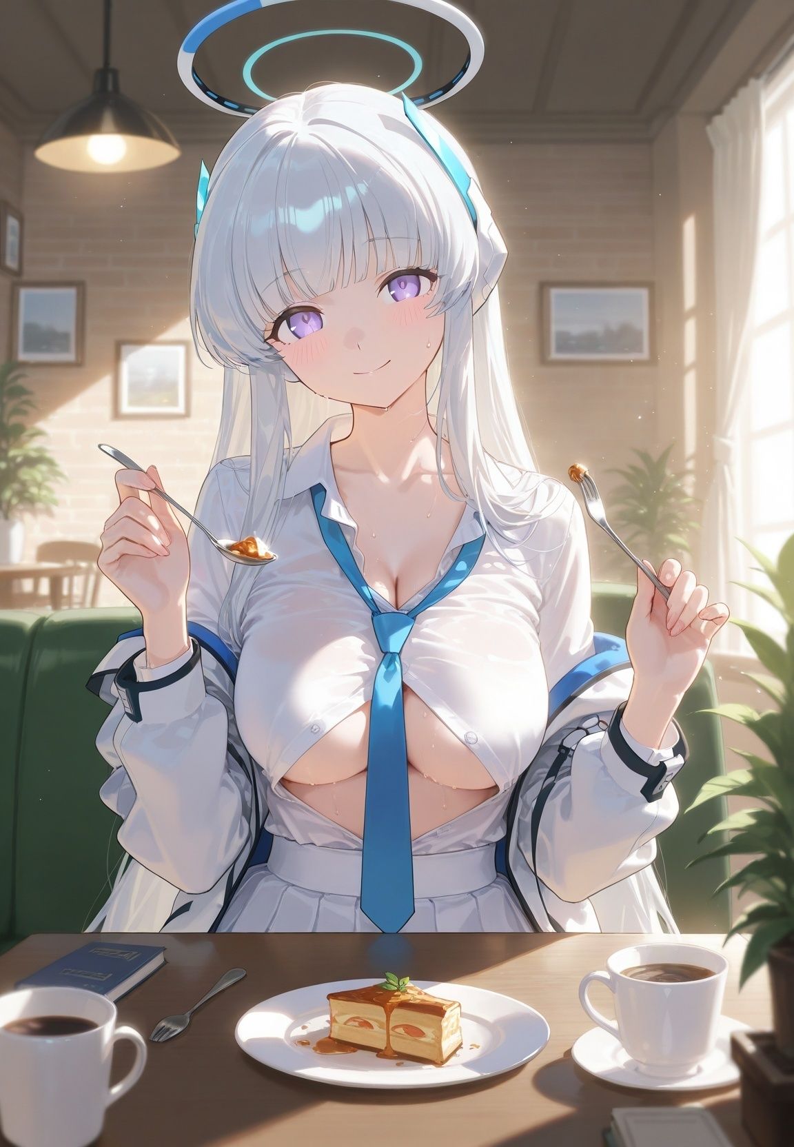 声かけられてお茶しただけなのに・・・簡単にお持ち帰りされて種付け調教されちゃう件www ブ〇ーアーカイブ 2 - サンプル画像 2