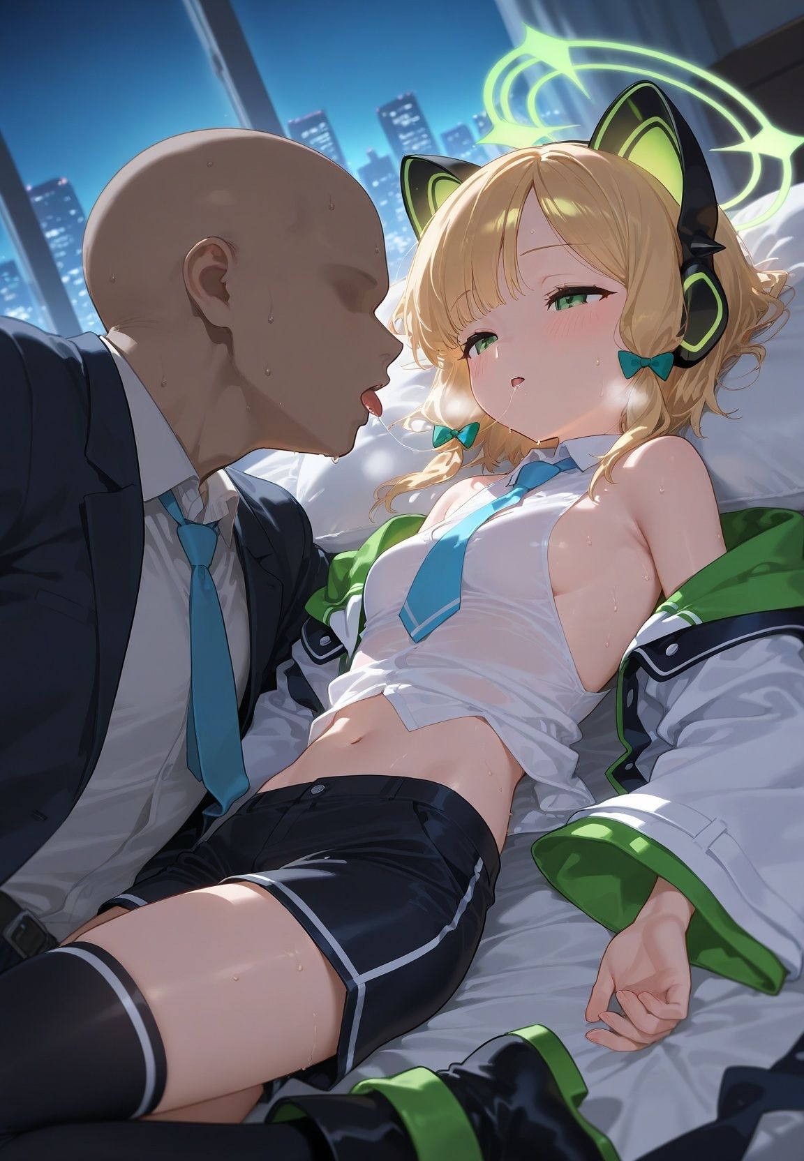 声かけられてお茶しただけなのに・・・簡単にお持ち帰りされて種付け調教されちゃう件www ブ〇ーアーカイブ 3 - サンプル画像 3