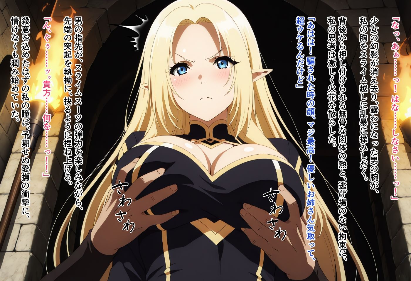 催〇陥落 〜誇り高き金髪エルフを堕とすまで〜 - サンプル画像 1