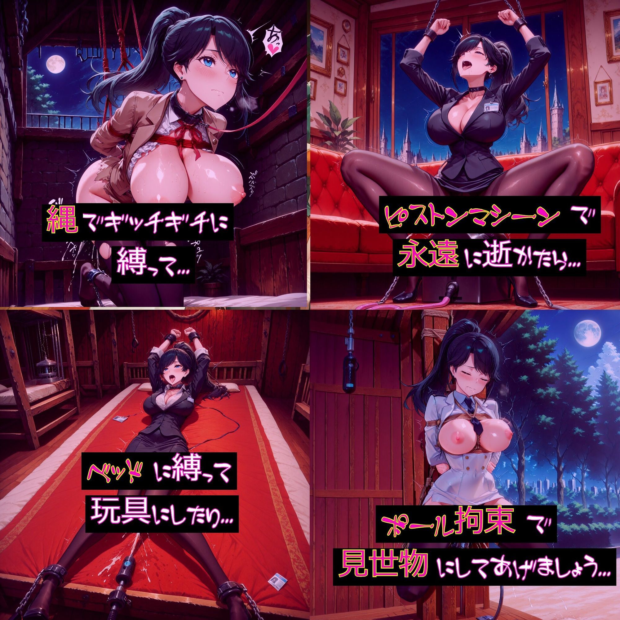 【衣装多種】藤〇響子の知的なお顔が快感の限界を超えて無様に歪み狂う。もうエリートの面影なんてどこにもない_玩具オナニー編 - サンプル画像 5