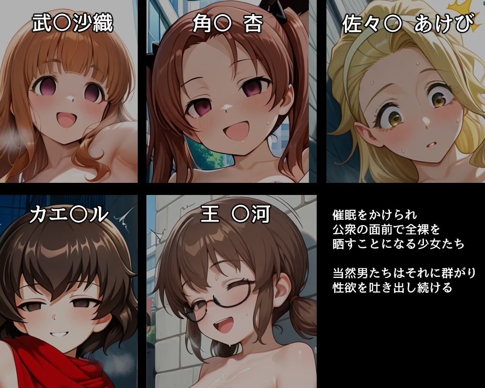 ハメパン〇ァー〜催●露出集団セックス編〜 - サンプル画像 1