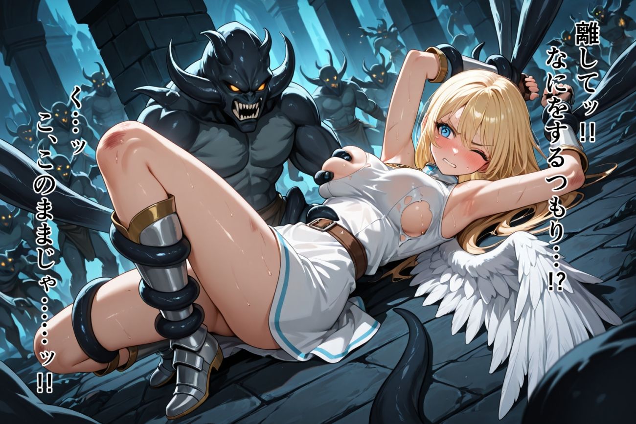 ●敗北●触手●巨乳天使●セイクリッド・バースト - サンプル画像 2