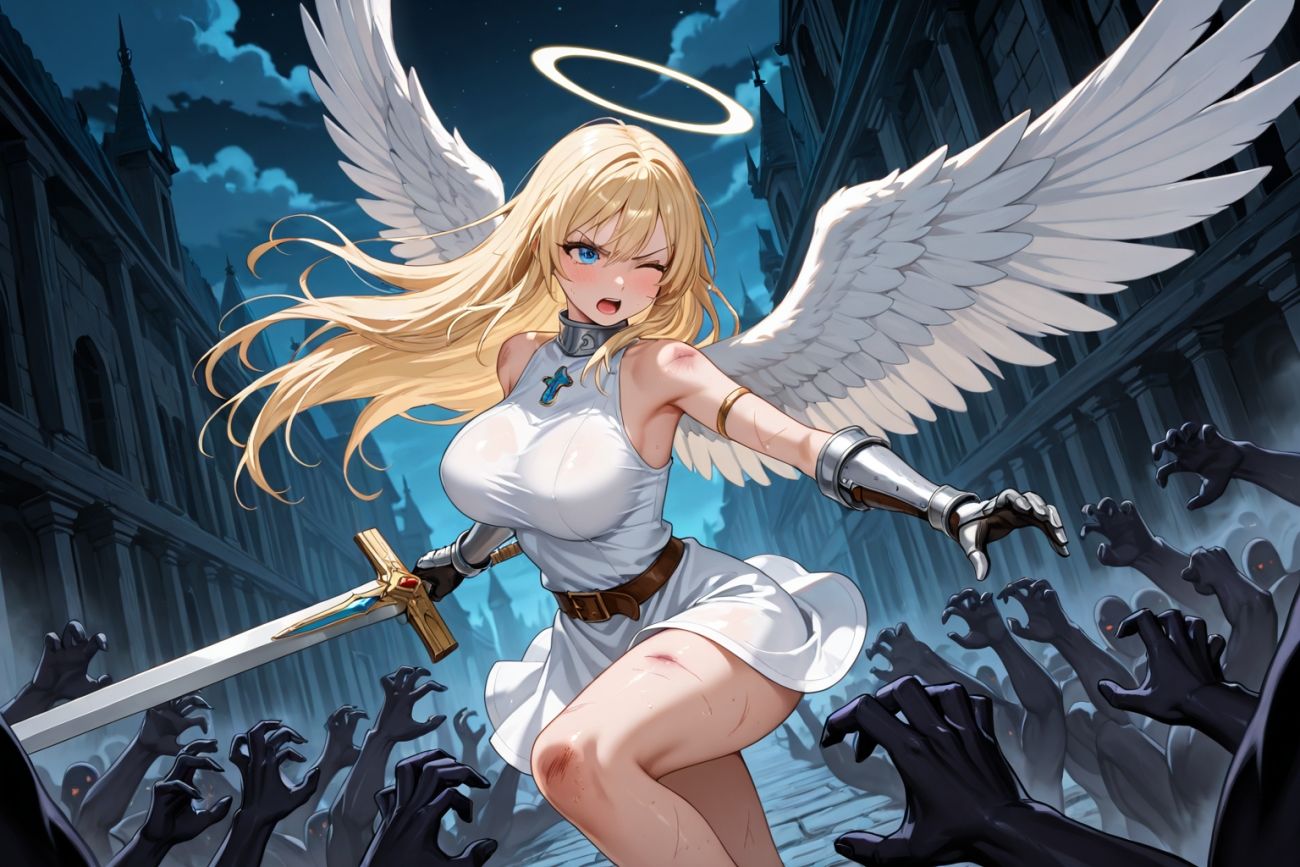 ●敗北●触手●巨乳天使●セイクリッド・バースト - サンプル画像 5