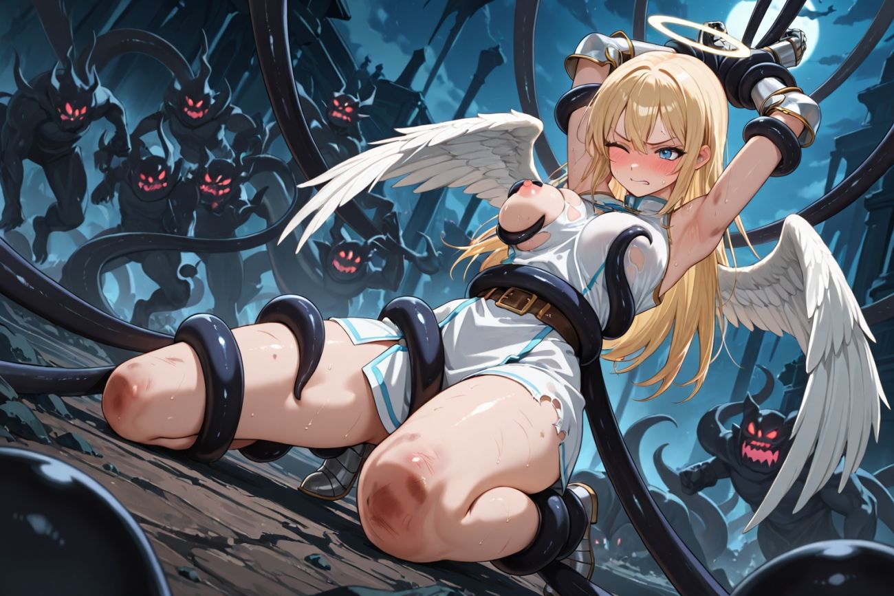 ●敗北●触手●巨乳天使●セイクリッド・バースト - サンプル画像 6