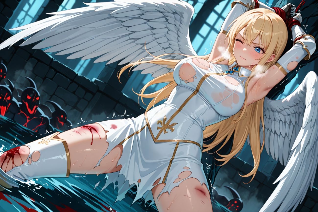 ●敗北●触手●巨乳天使●セイクリッド・バースト - サンプル画像 7