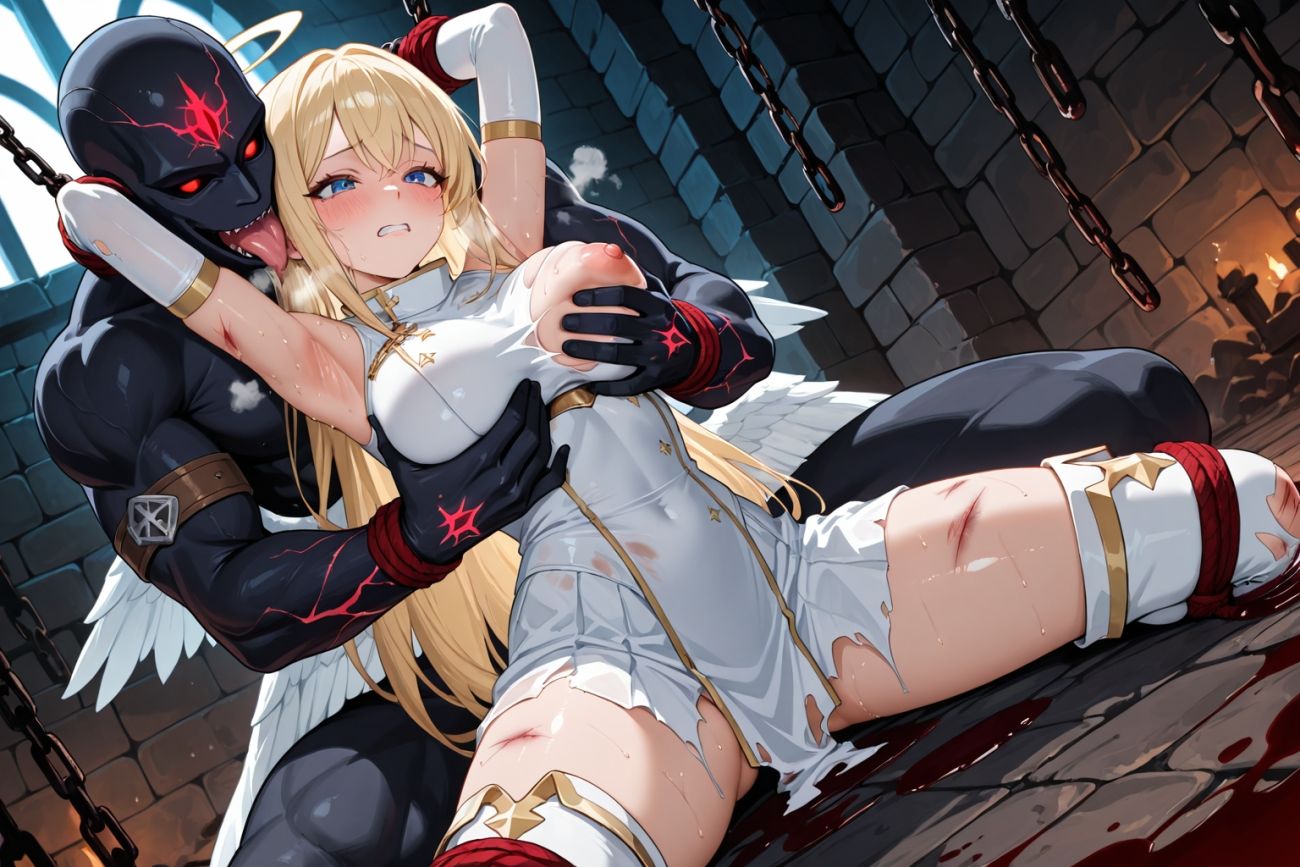 ●敗北●触手●巨乳天使●セイクリッド・バースト - サンプル画像 10