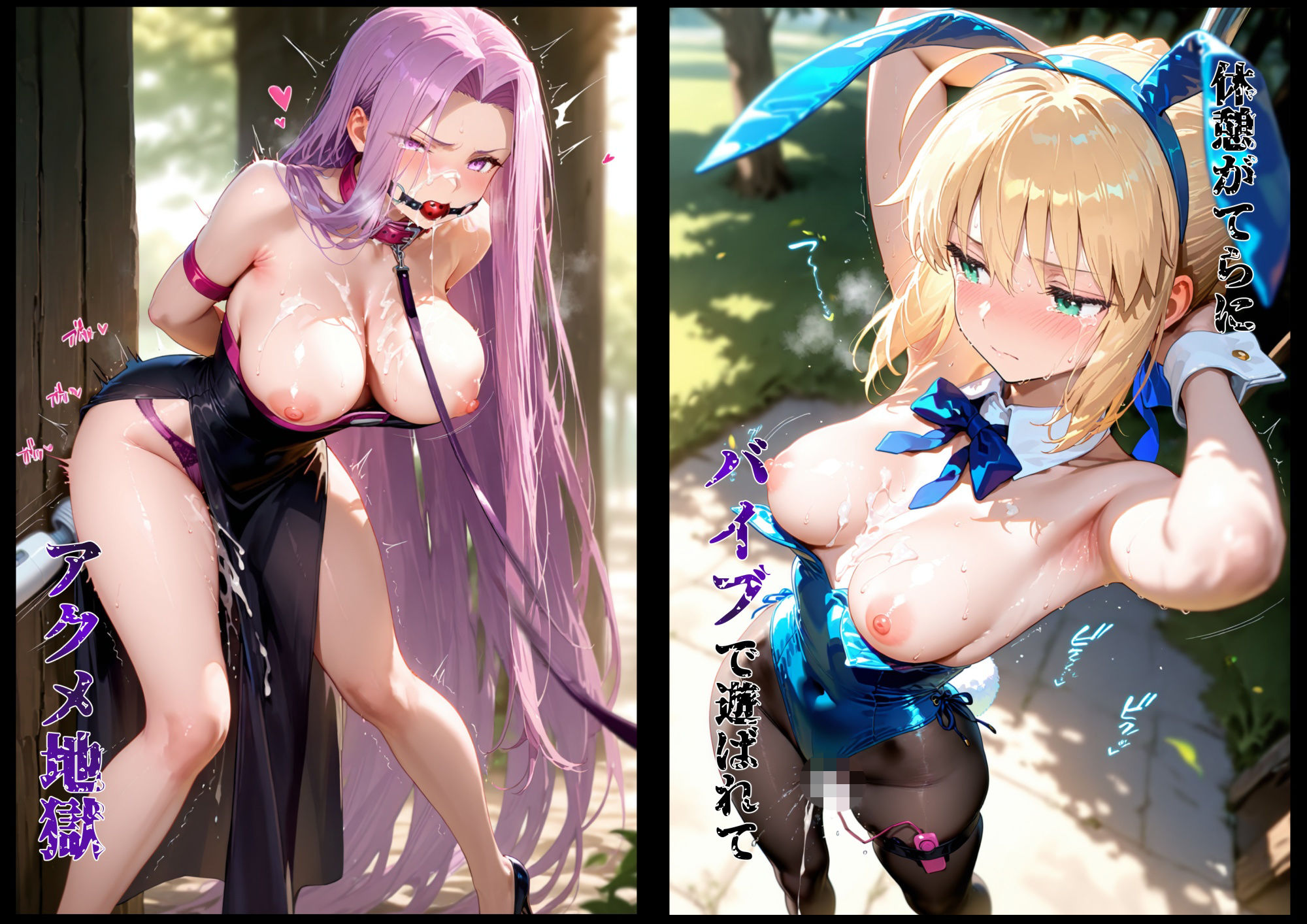 その女たち、蹂躙許可証発行済み -街の男たちに好き放題使われるヒロインCG集- セ●バー＆ラ●ダー編 - サンプル画像 7