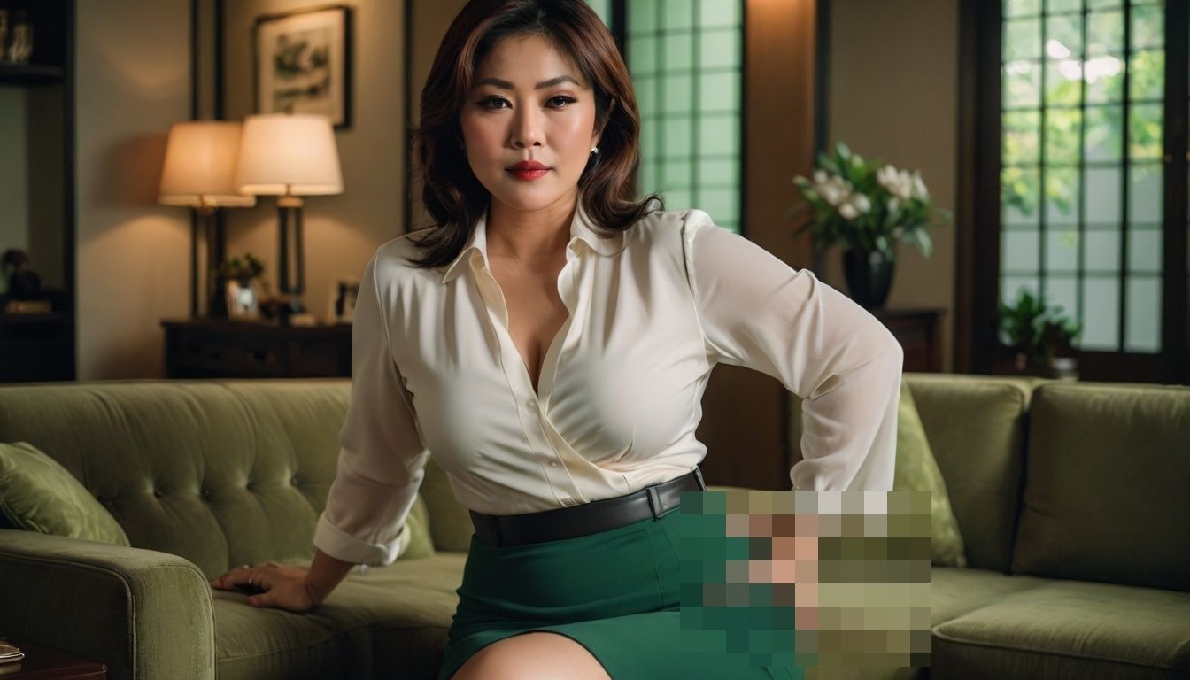 セクシーな親戚のおばさんが遊びに来た - サンプル画像 1