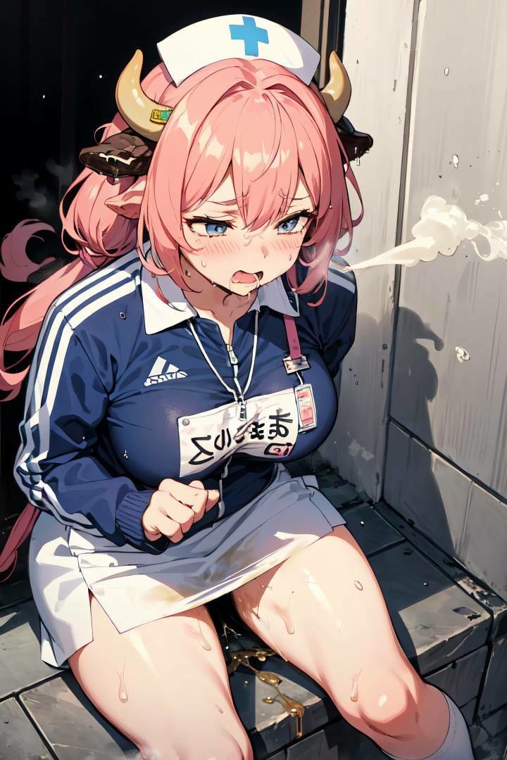 【KT001】ウシの看護婦さん達とのおもらしプレイイラスト集 - サンプル画像 5