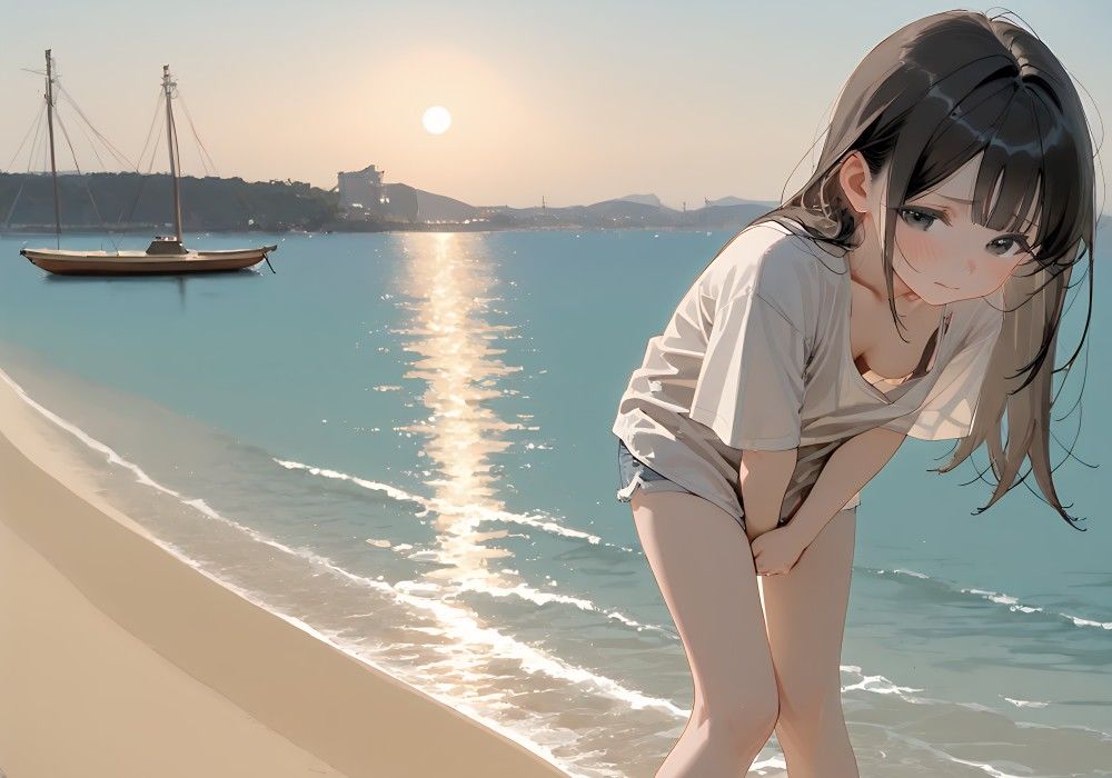 瀬戸内おもらし紀行 〜ノスタルジックな坂道で決壊する秘密の絶頂【放尿 × （ひかがみ＋極尻）】全500枚収録〜 - サンプル画像 5