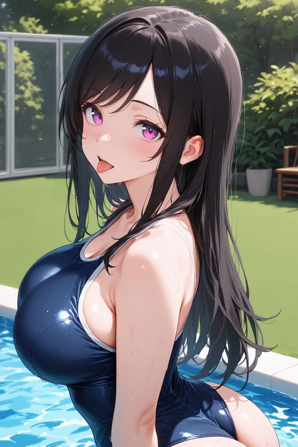 女子校生快楽堕ち スク水でイチャラブ種付けSEX - サンプル画像 2