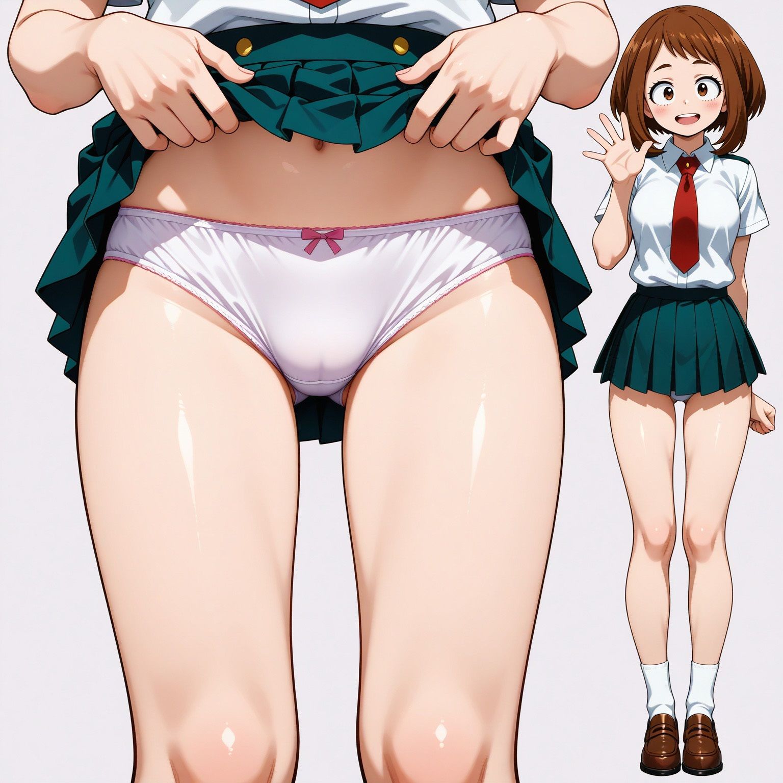 立ち絵とたくしあげ【僕のヒーローアカデミア風1】 - サンプル画像 1