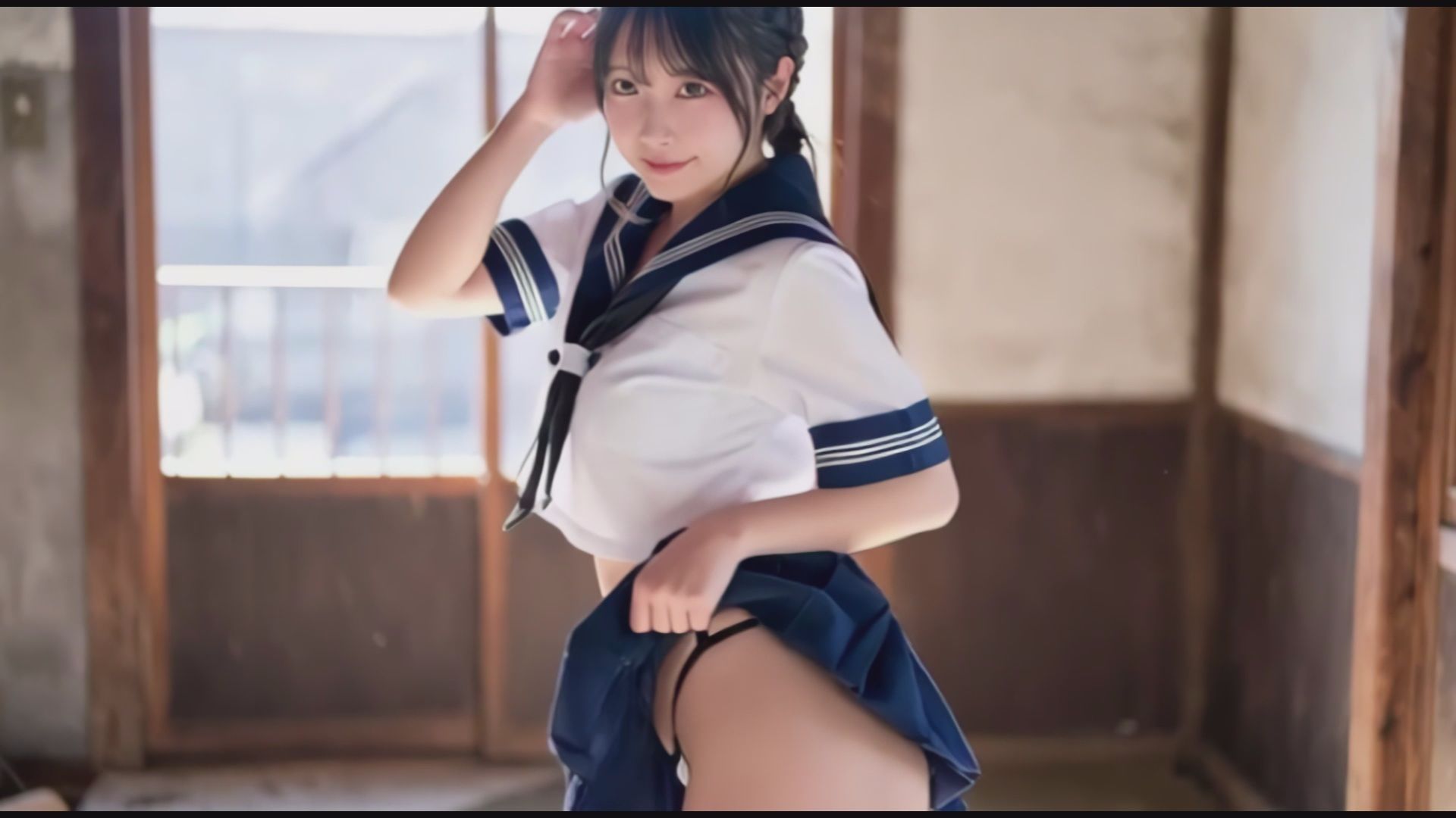 No.001無防備すぎる脚とパンチラ動画  30分 - サンプル画像 1