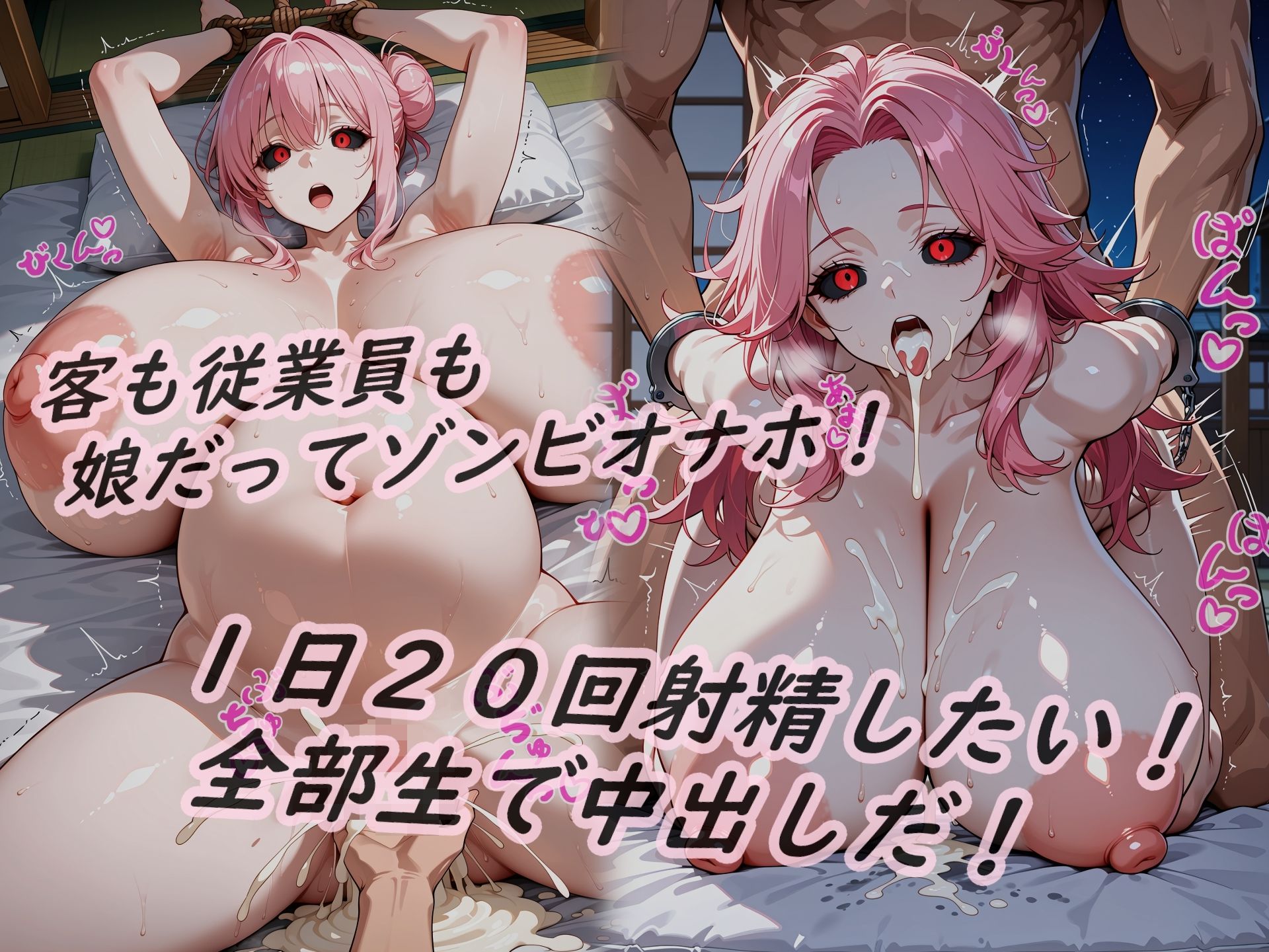 イラストノベル『亡者の溢れる世界で孕んだ未亡人を…』 - サンプル画像 4