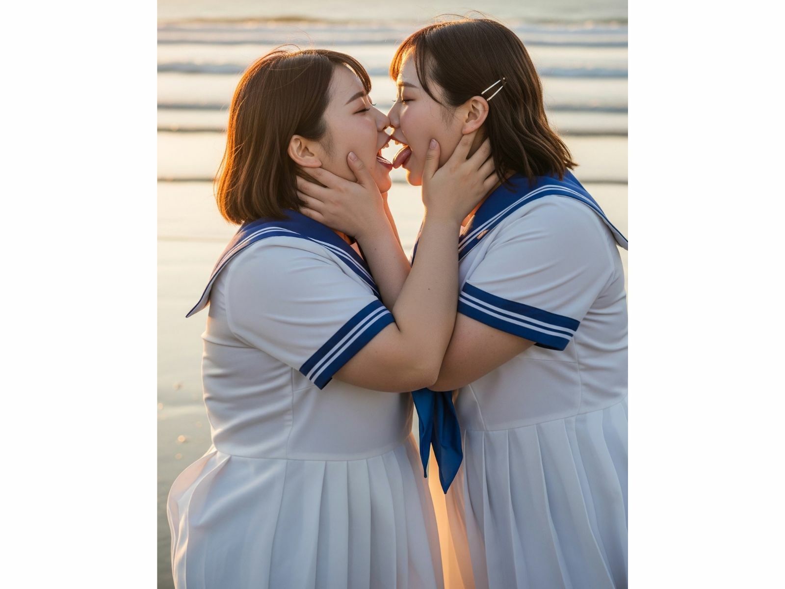 【フェチ】ぽっちゃり×ベロキス 〜密着・肉厚・接吻〜 - サンプル画像 4