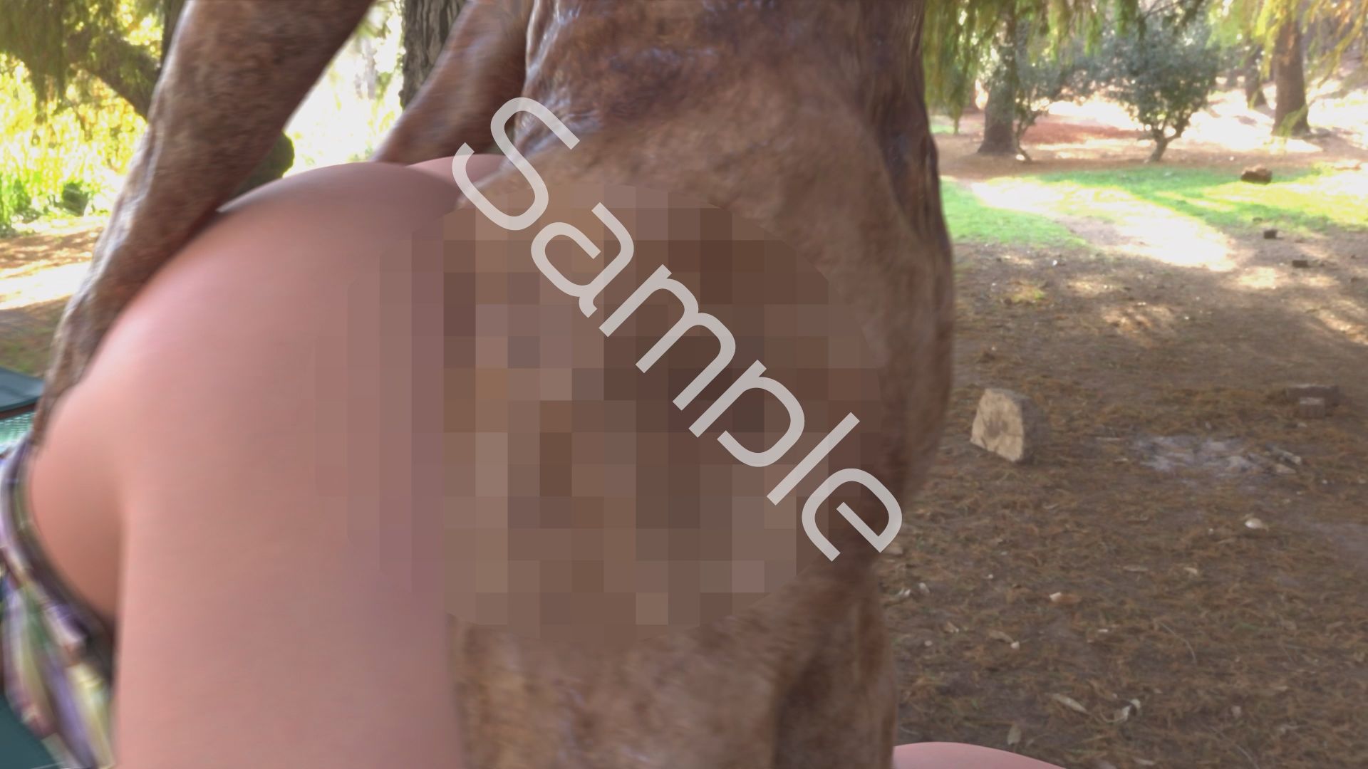 【△100】沙耶が主人公のMMORPG『編隊コレクション:Re』ゲーム動画（Vol.02:ゾンビの集団によるレ○プ被害に遭ってしまう:バック） - サンプル画像 3