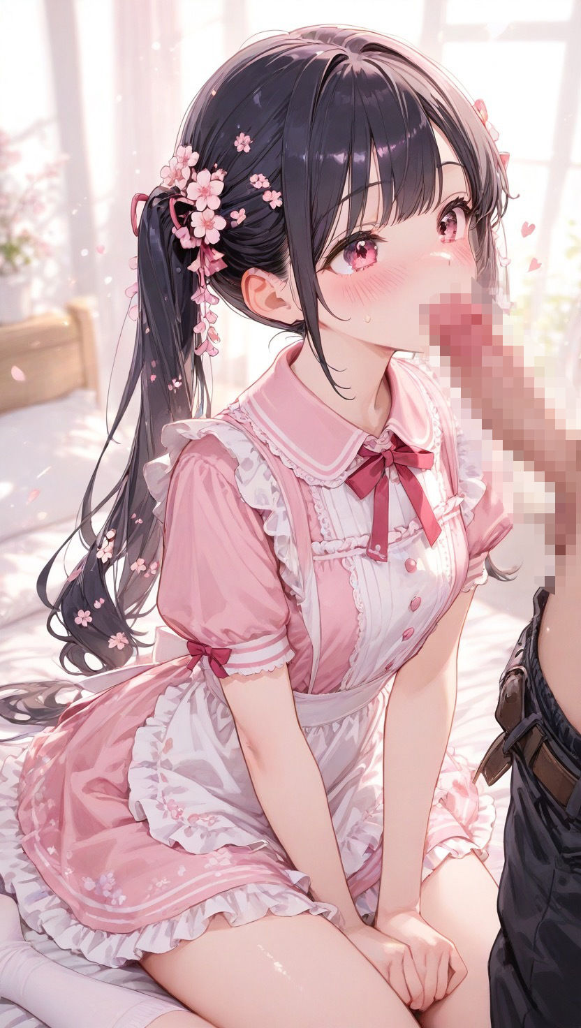 咲愛ちゃんHイラスト集vol.2 スク水  メイド  制服H編 - サンプル画像 1