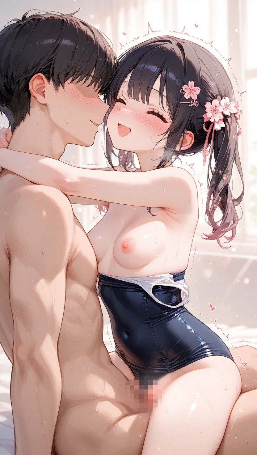 咲愛ちゃんHイラスト集vol.2 スク水  メイド  制服H編 - サンプル画像 7