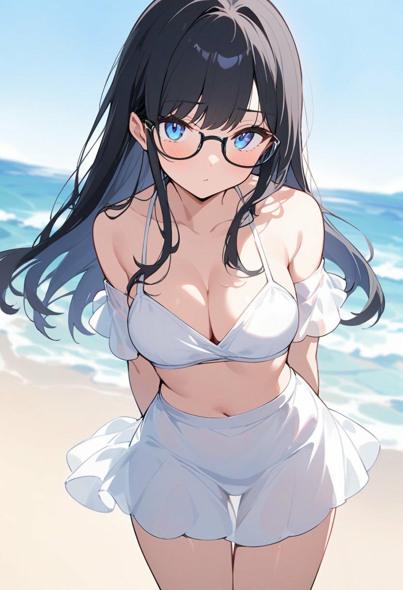 4種の水着で谷間見せ＆お尻見せ vol.1 - サンプル画像 3