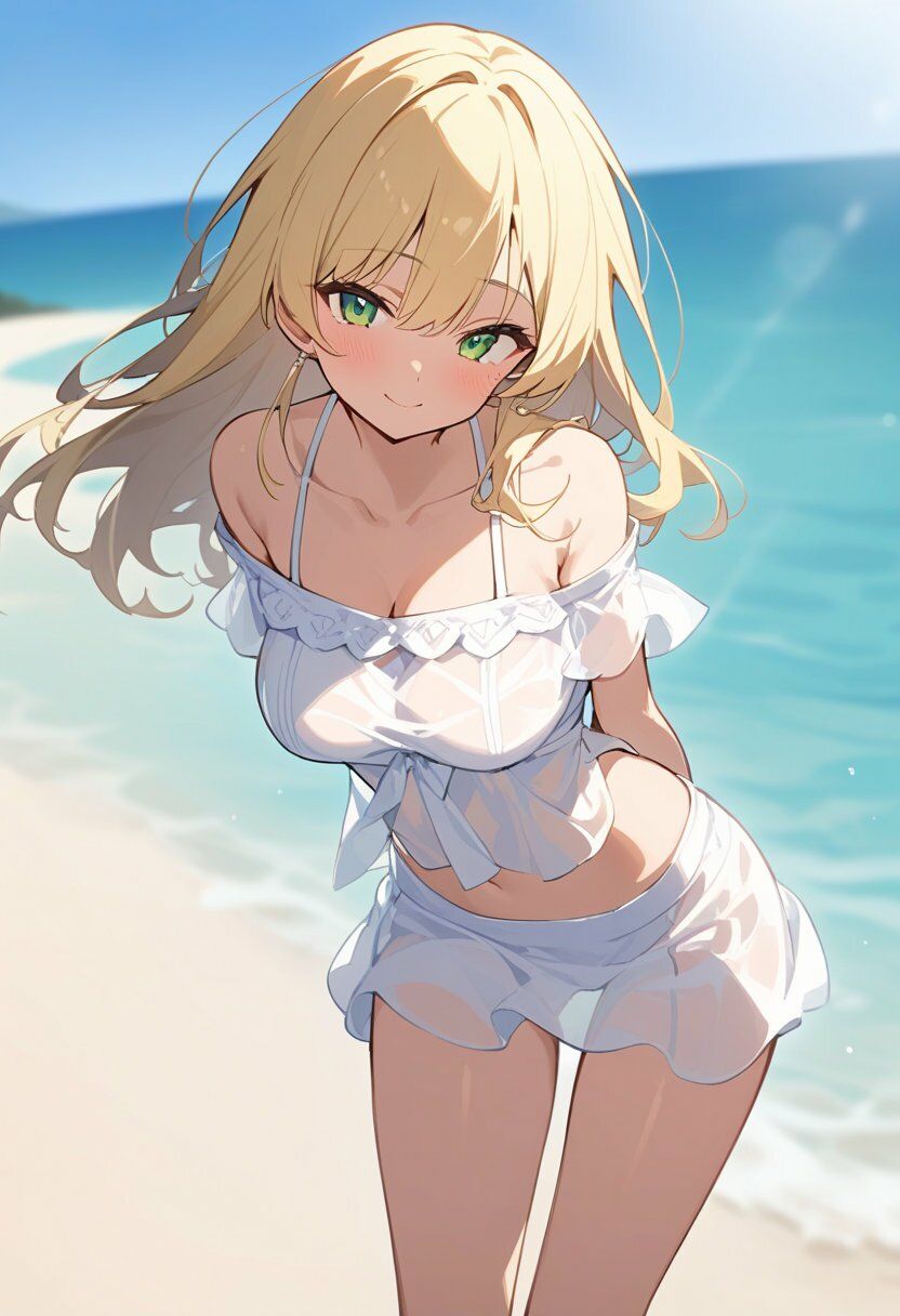 4種の水着で谷間見せ＆お尻見せ vol.1 - サンプル画像 4