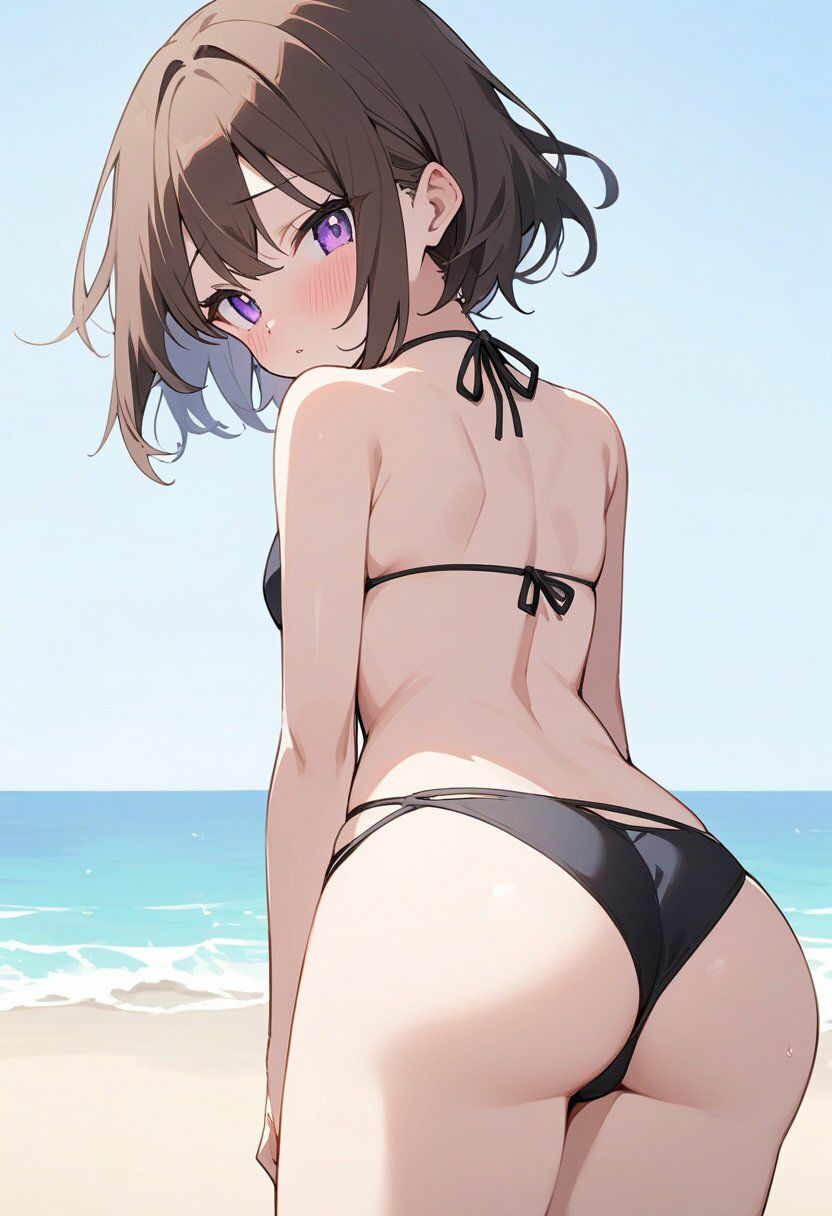 4種の水着で谷間見せ＆お尻見せ vol.1 - サンプル画像 10