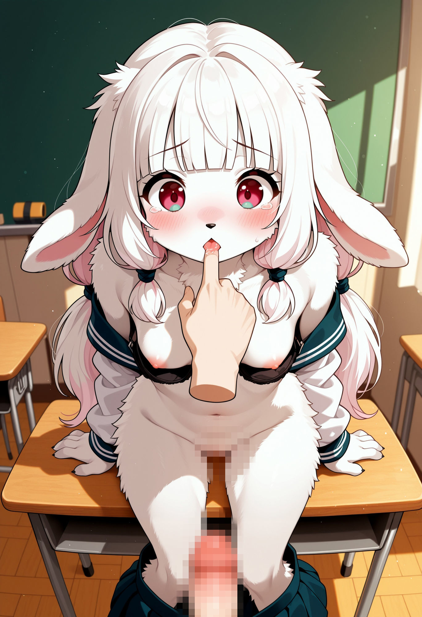 臆病なウサギ娘は強引な種付けに抗えない - サンプル画像 4