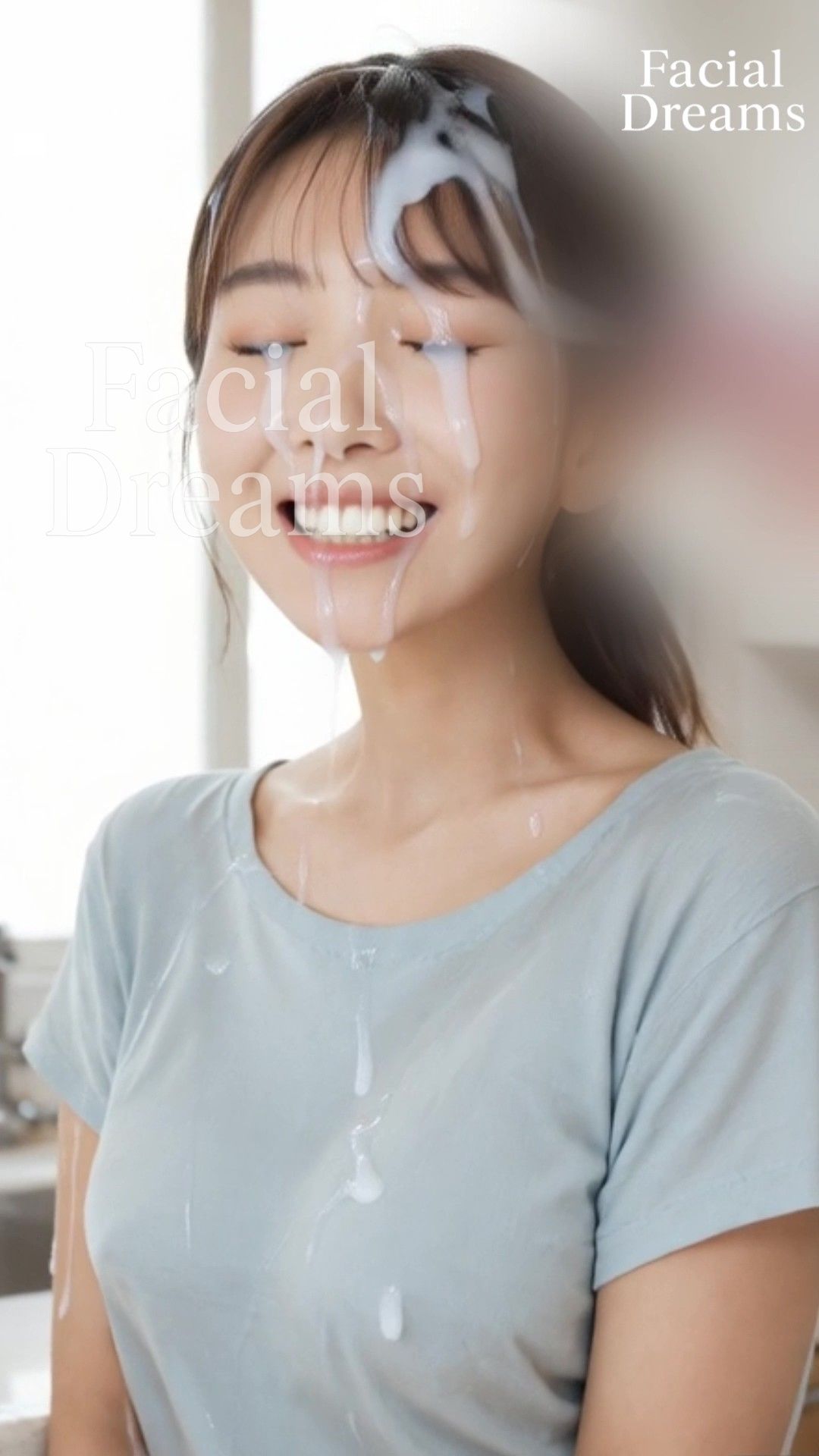 新妻のミヒナさんに顔射20発 - サンプル画像 8