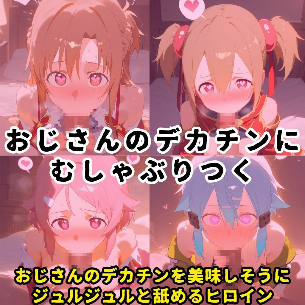 催●スマホを手に入れた小太りおっさん（39）の2次元ヒロインぶっ壊しSEX〜ソードア●ト・オンラ●ン編〜 - サンプル画像 5