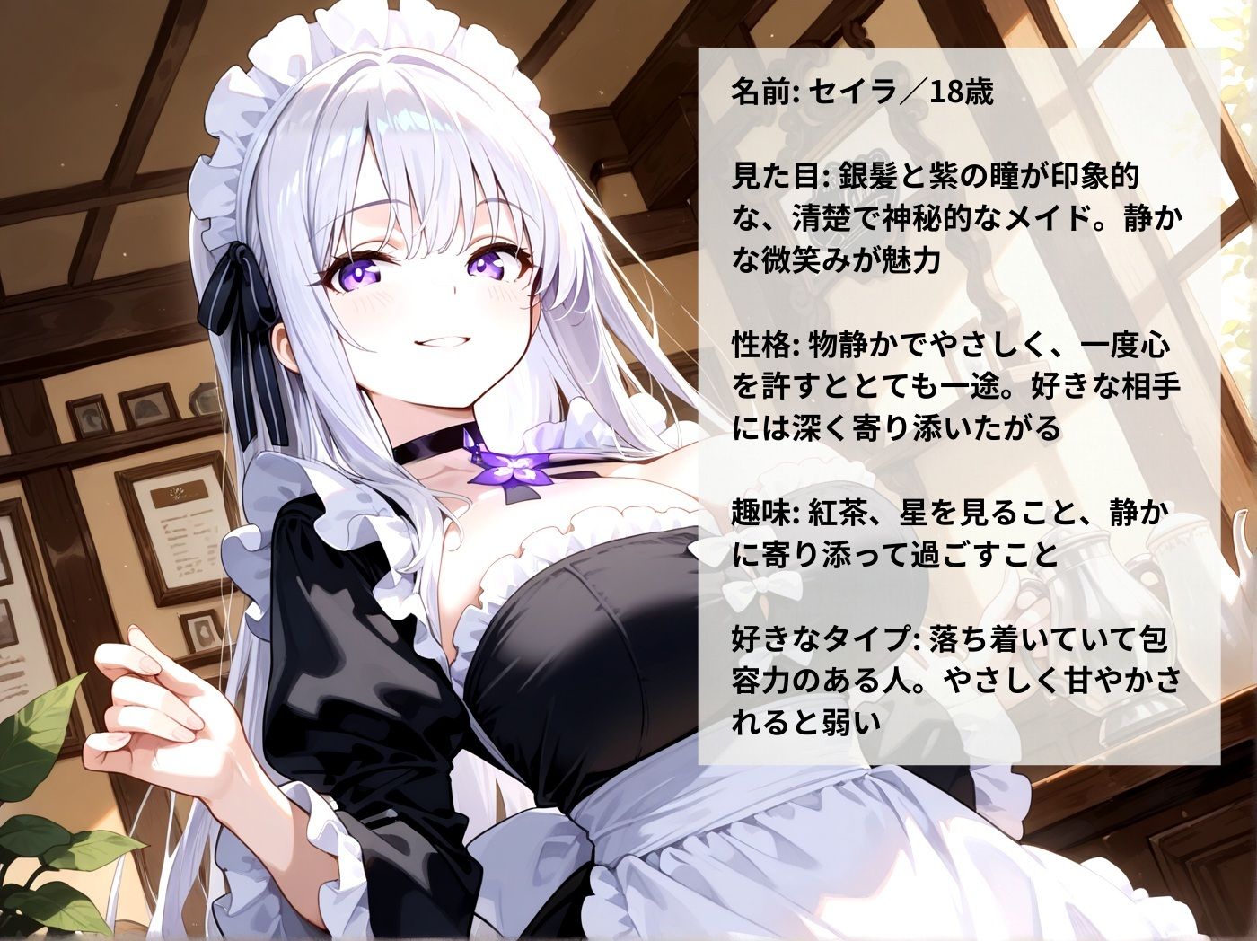 巨乳メイドJK3人が主人にハメられまくる極秘映像 - サンプル画像 1