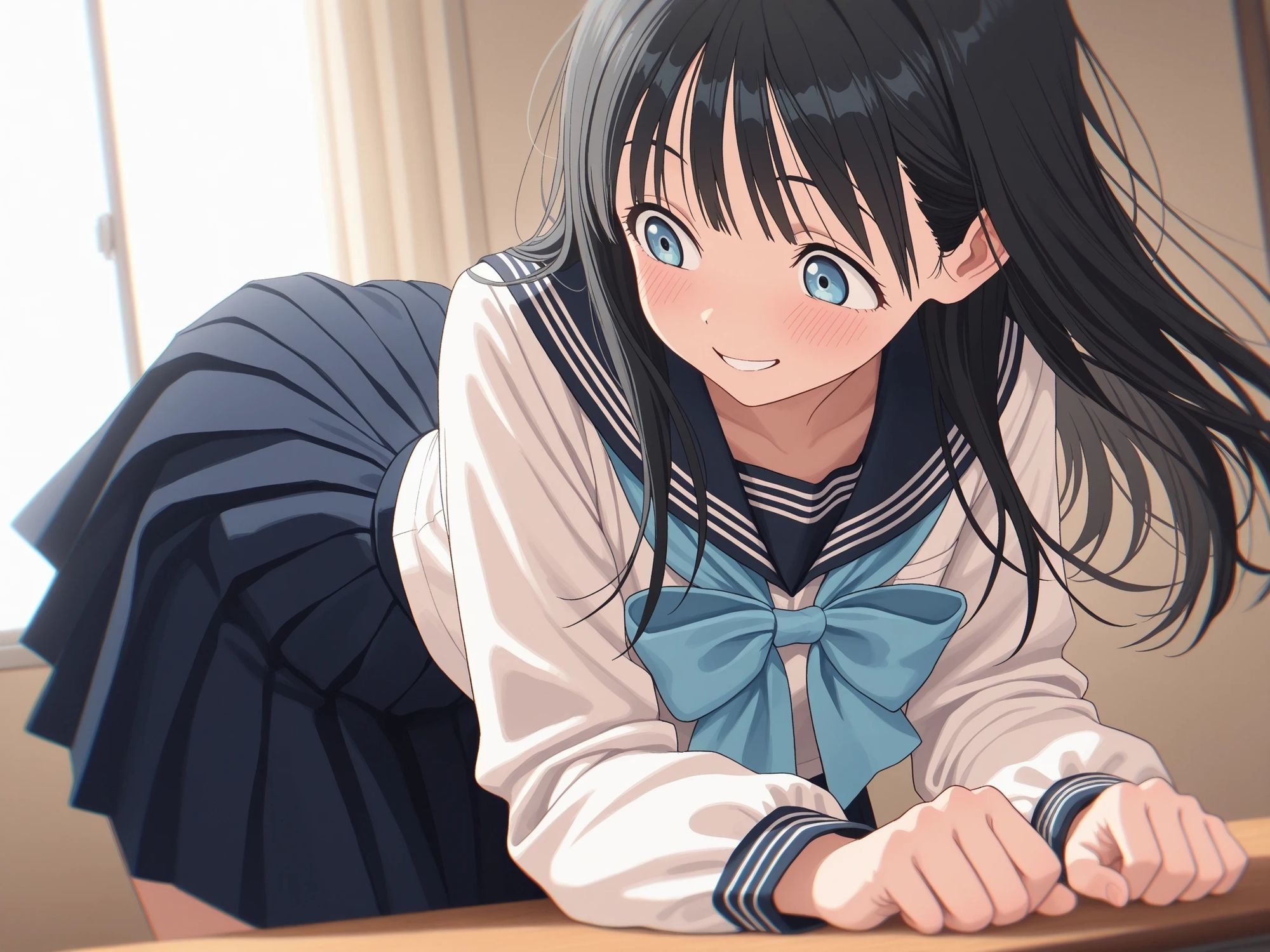 AIイラストCG集128  明〇ちゃんのセーラー服  明〇小路 - サンプル画像 3